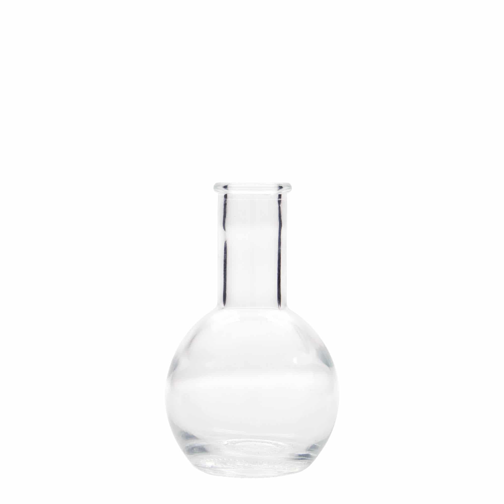 Botella de vidrio 'Tulipano' de 100 ml, boca: corcho