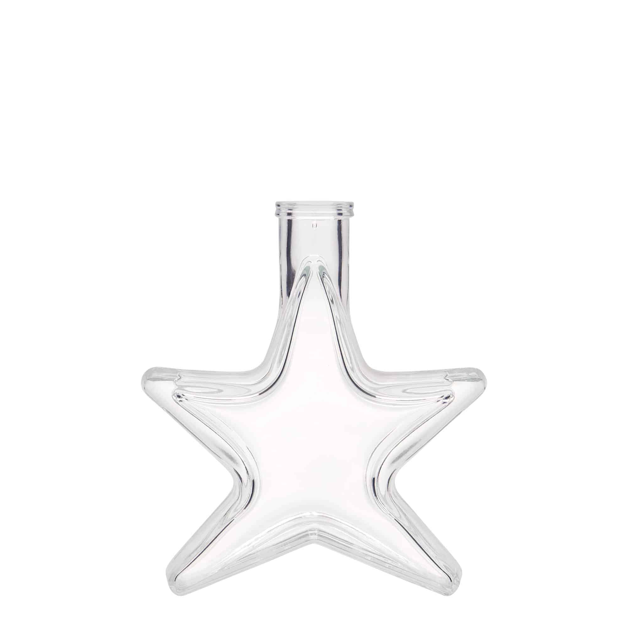 Botella de vidrio 'Estrella' de 100 ml, boca: corcho
