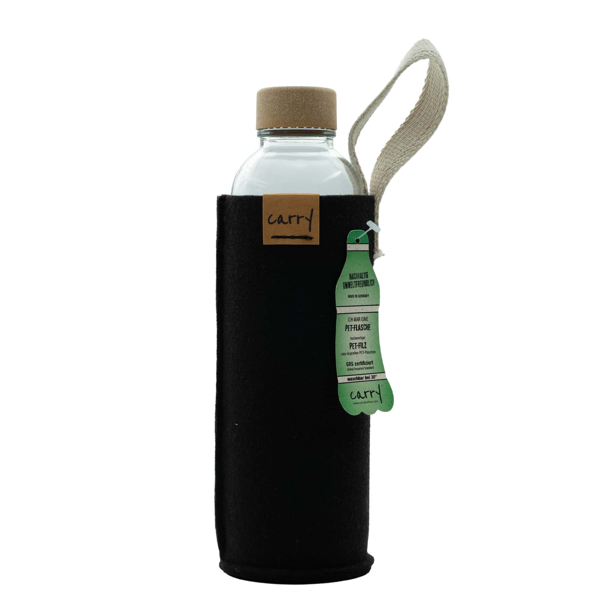 Funda para botella 'CARRY Sleeve', textil, negro