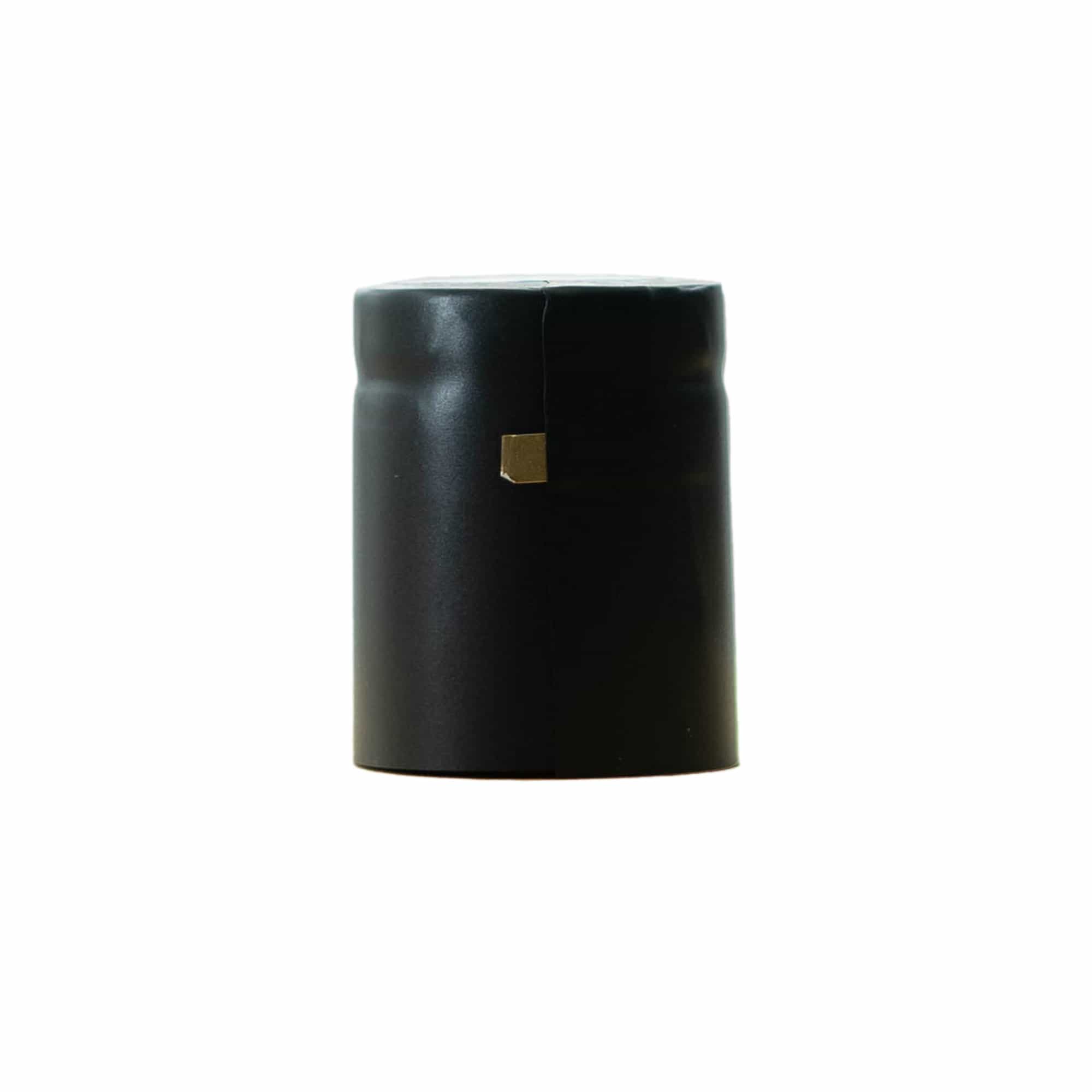 Cápsula termoencogible 32x41, plástico de PVC, negro