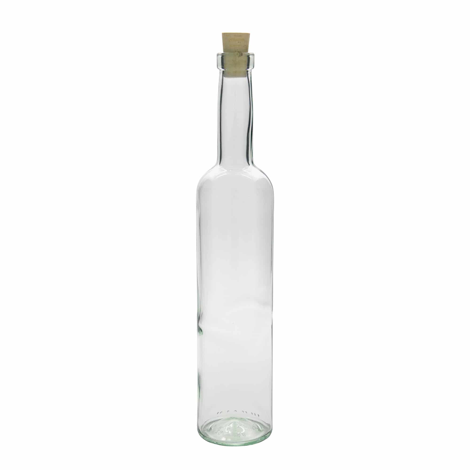 Botella de vidrio 'Bordeaux' de 500 ml, boca: corcho