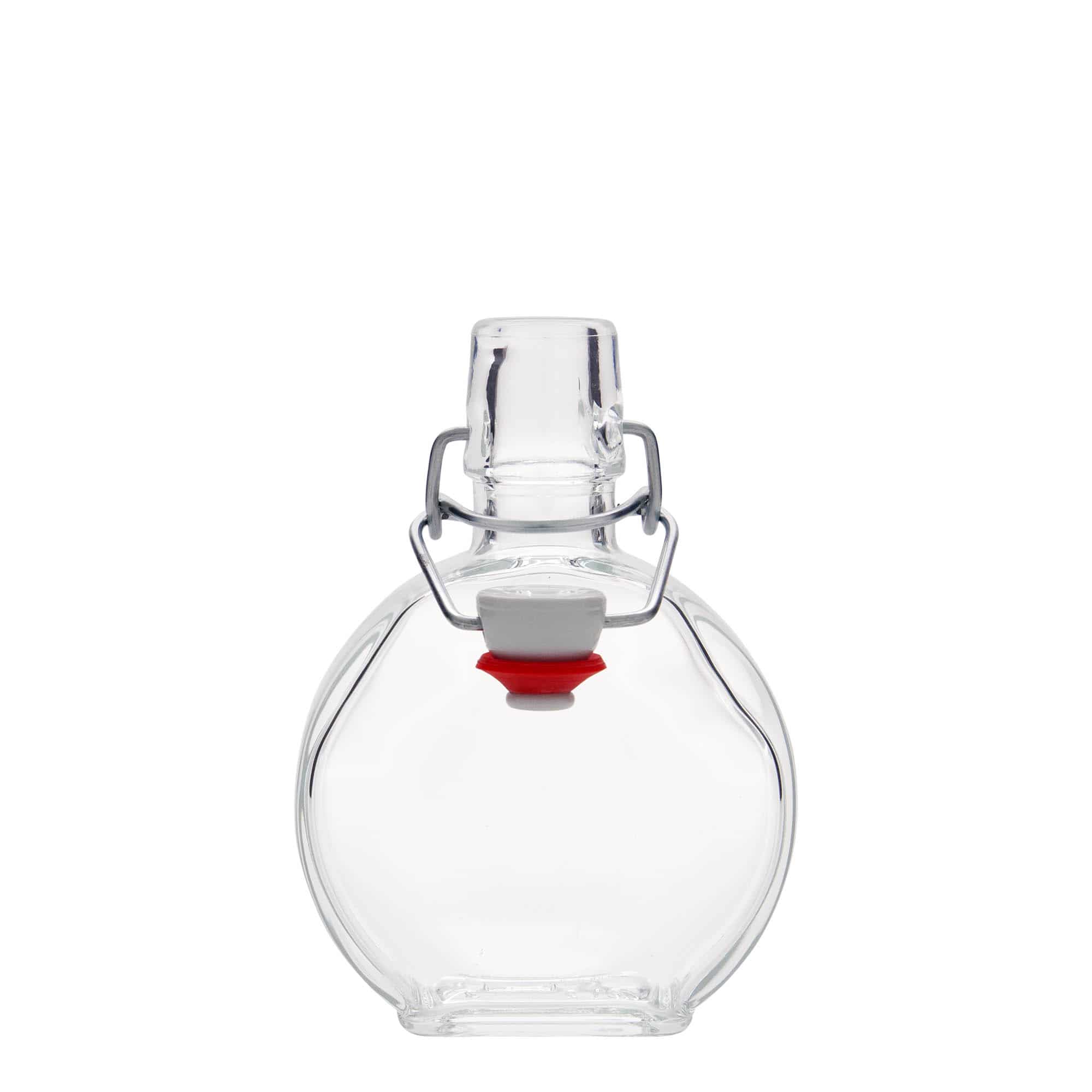 Botella de vidrio 'Sensatione' de 200 ml, rectangular, boca: tapón mecánico