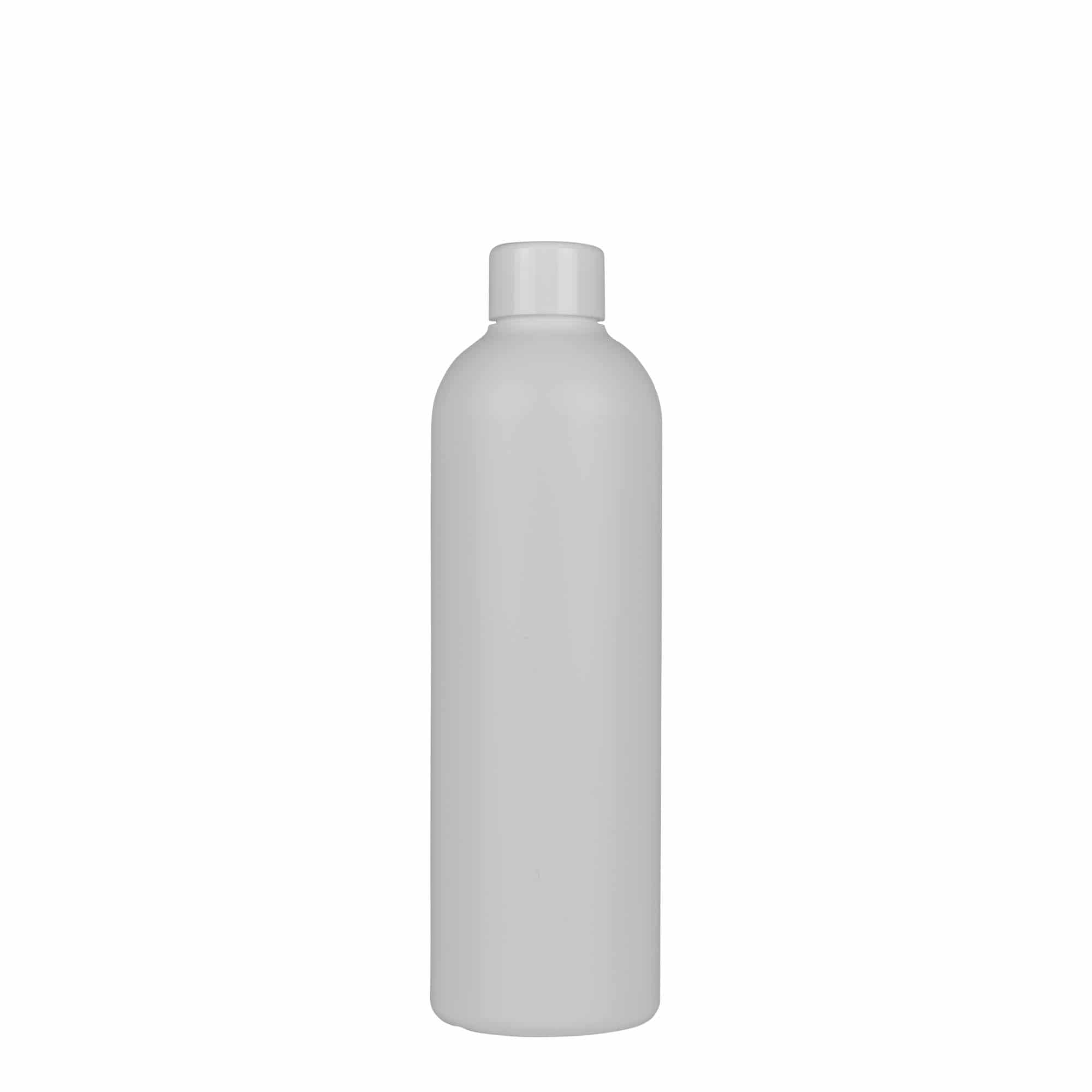 Botella de plástico 'Tuffy' de 300 ml, HDPE, blanco, boca: GPI 24/410