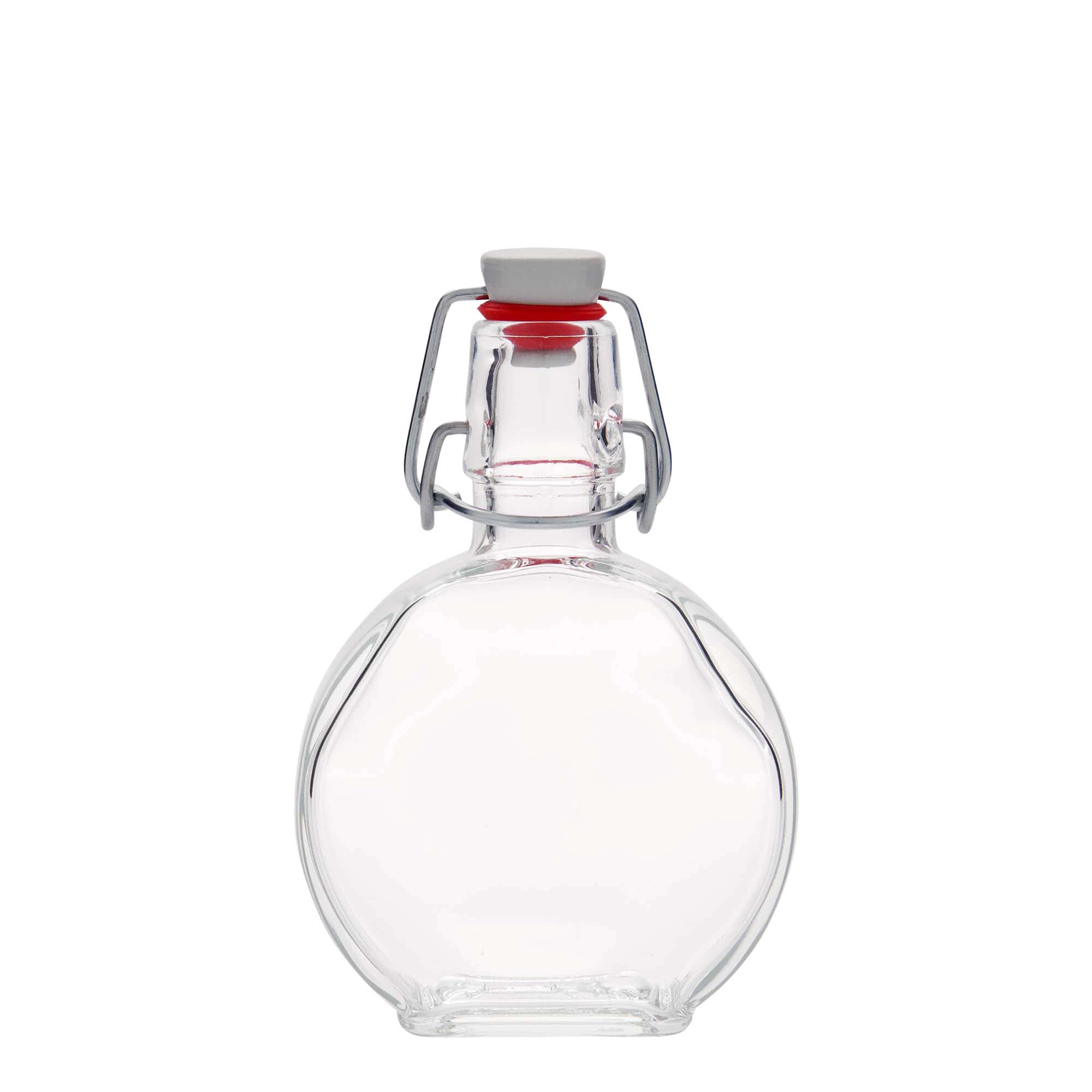 Botella de vidrio 'Sensatione' de 200 ml, rectangular, boca: tapón mecánico