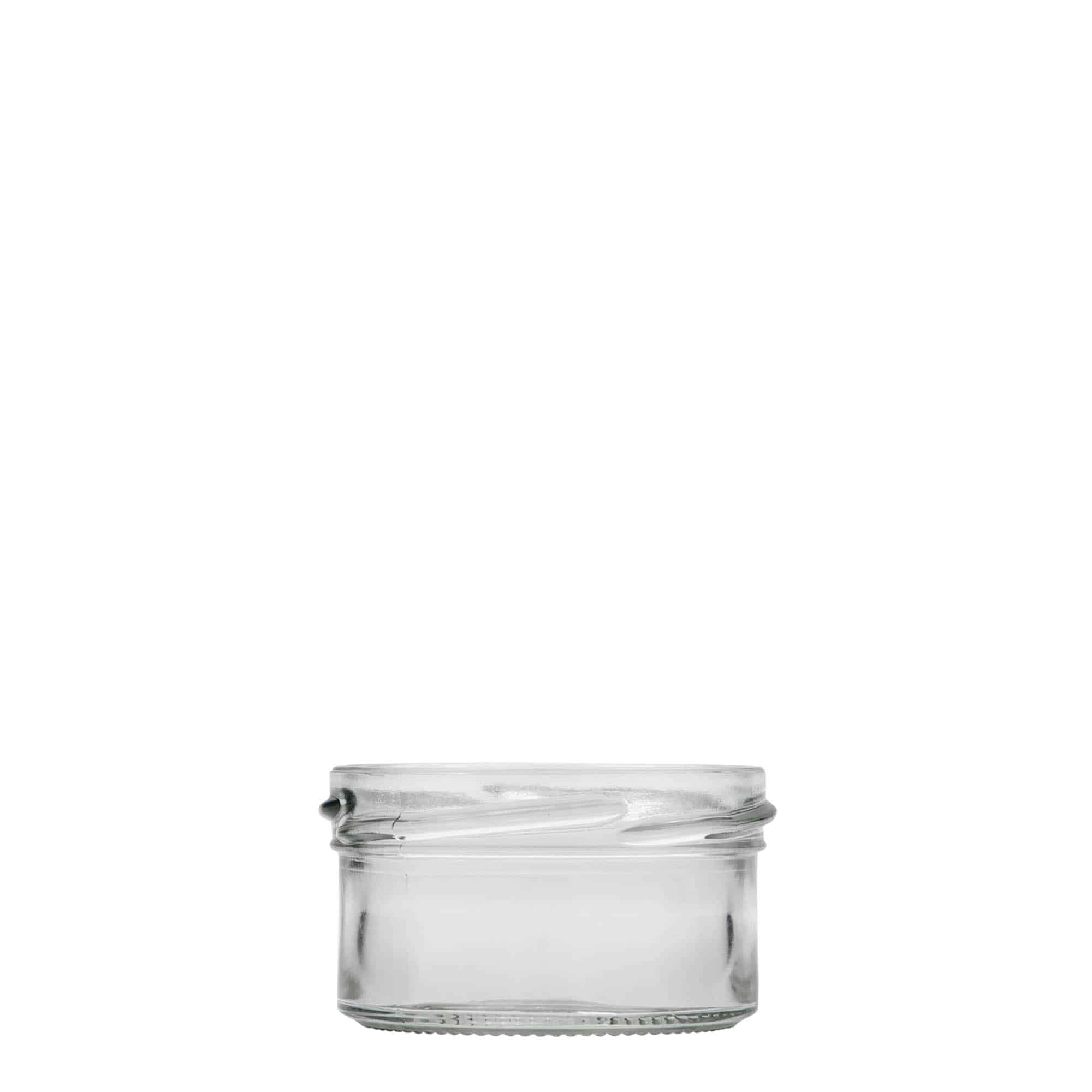 Tarro de vidrio cilíndrico liso de 70 ml, boca: Twist-Off (TO 66)