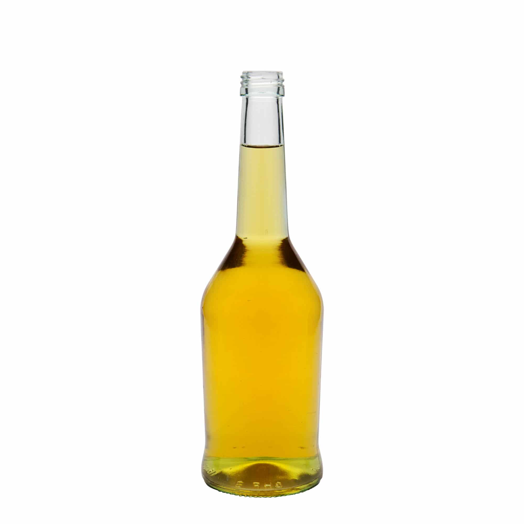 Botella de vidrio para alcohol de 500 ml, boca: PP 28