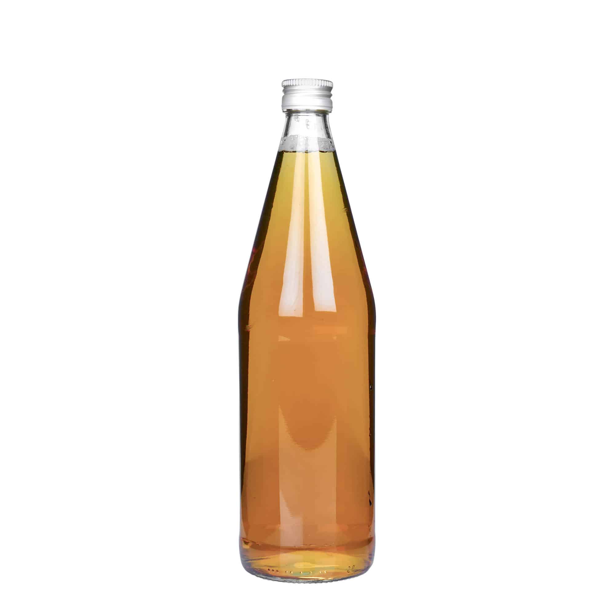 Botella universal con forma de zanahoria de 750 ml, vidrio, boca: PP 28