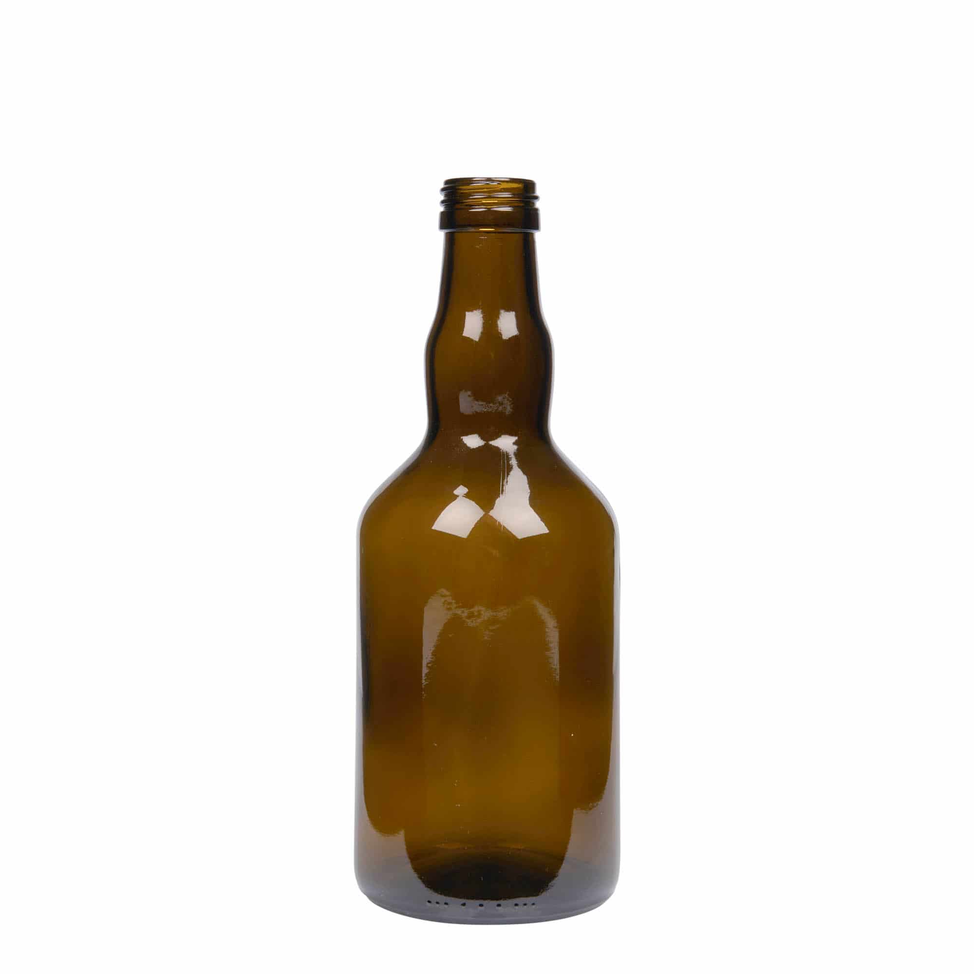 Botella de vidrio 'Olona' de 500 ml, verde antiguo, boca: PP 31,5