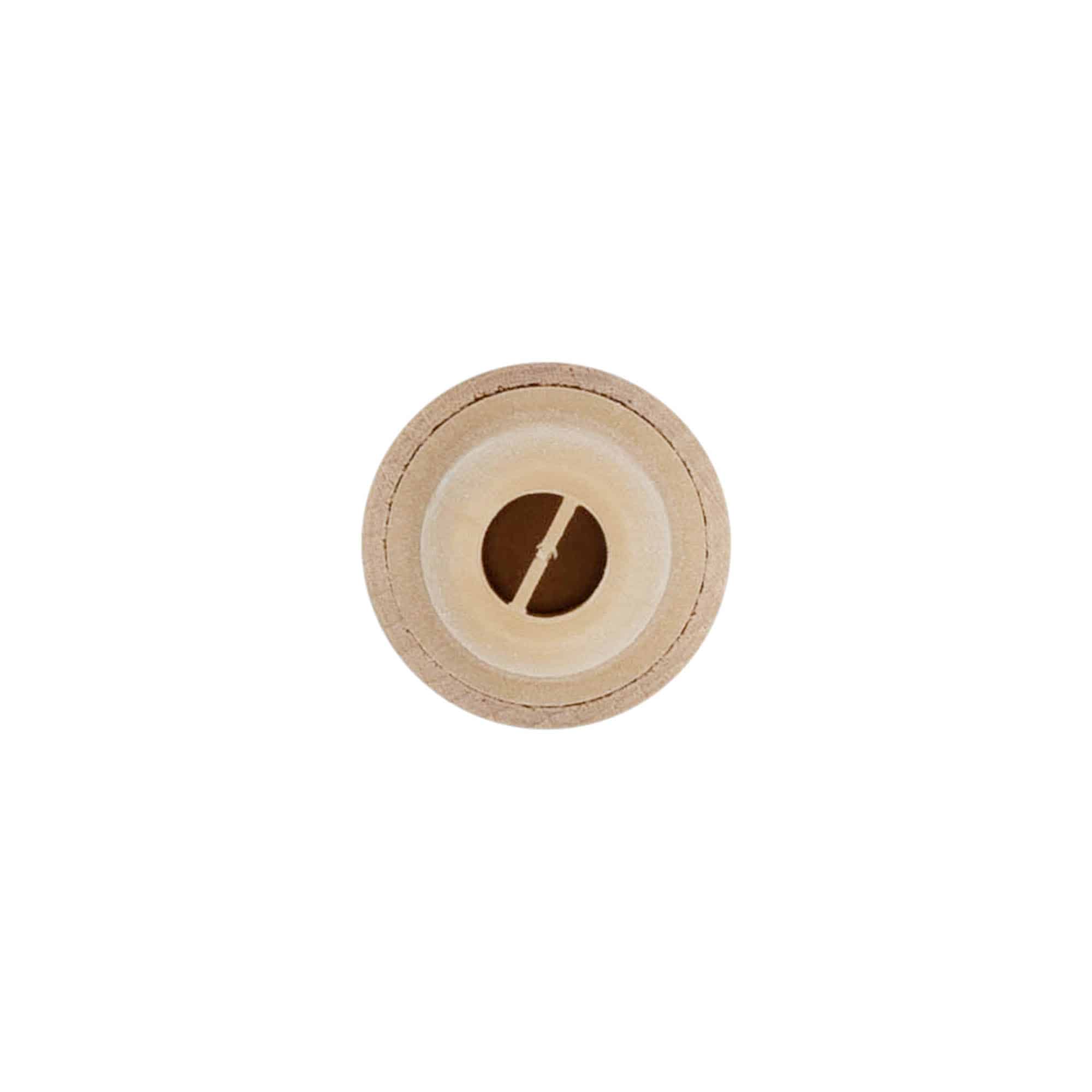 Corcho con cabeza con orificio de dosificación de 19 mm, plástico-madera, multicolor, para boca: corcho