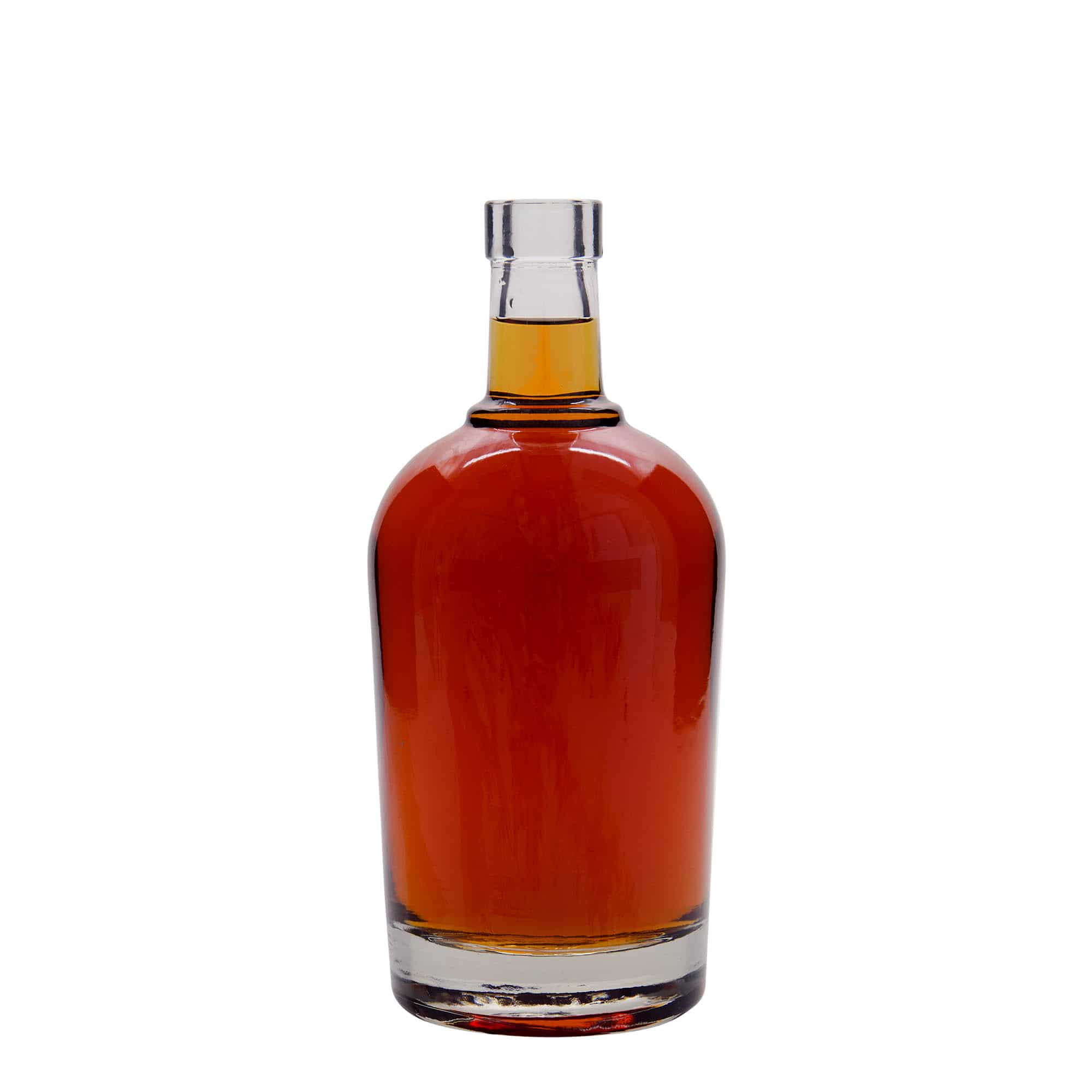 Botella de vidrio 'Amarillo' de 700 ml, boca: corcho