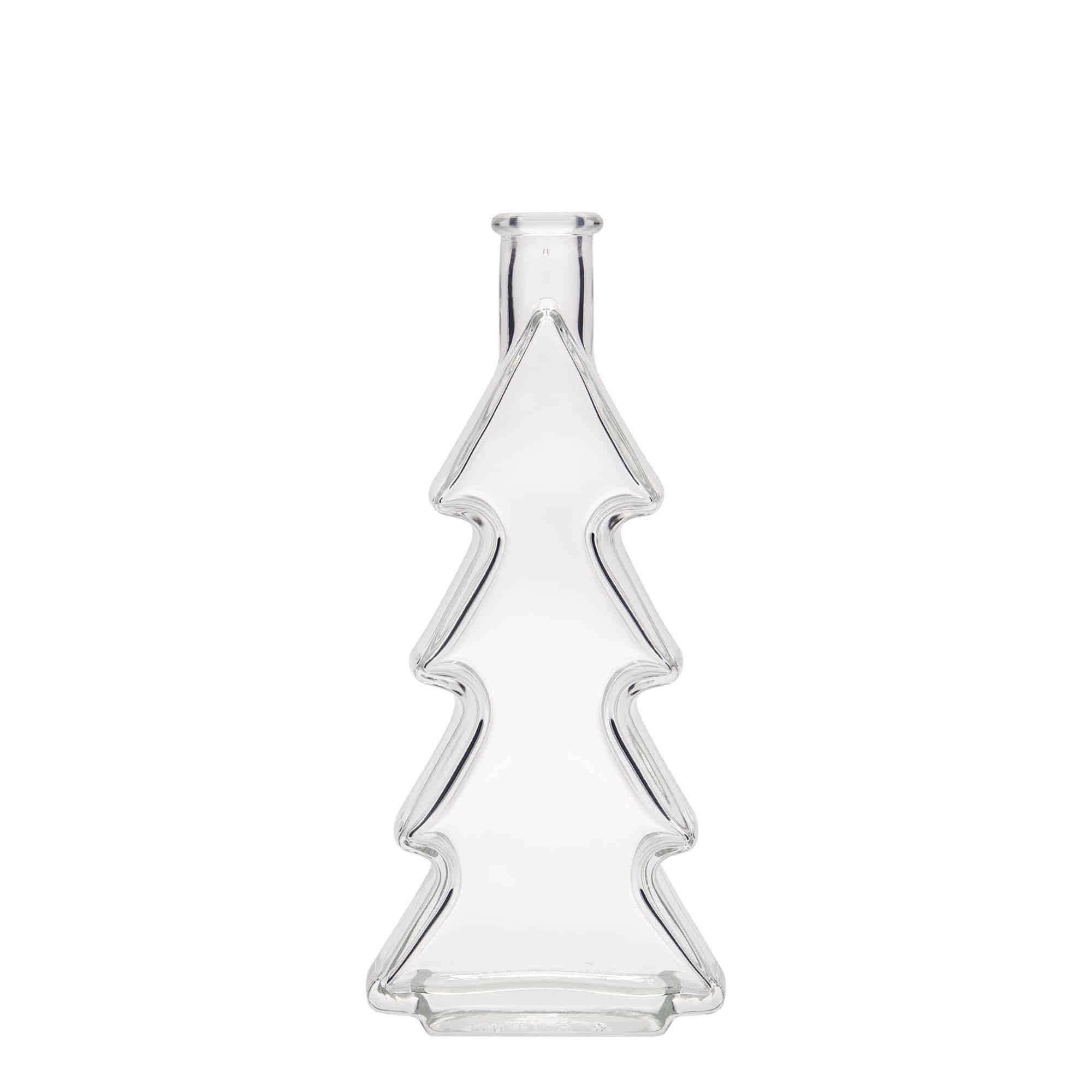 Botella de vidrio 'Árbol de Navidad' de 200 ml, boca: corcho