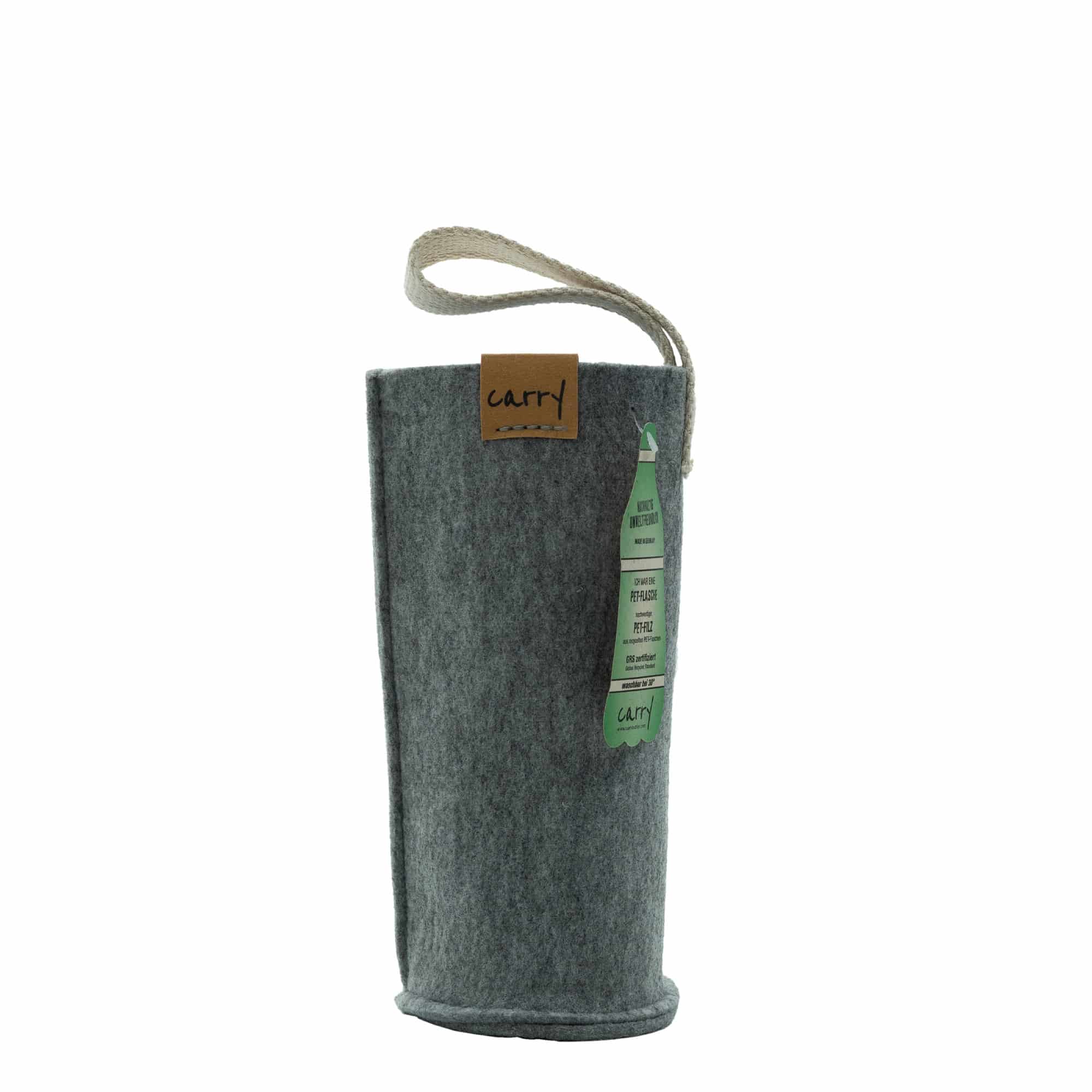 Funda para botella 'CARRY Sleeve', textil, gris