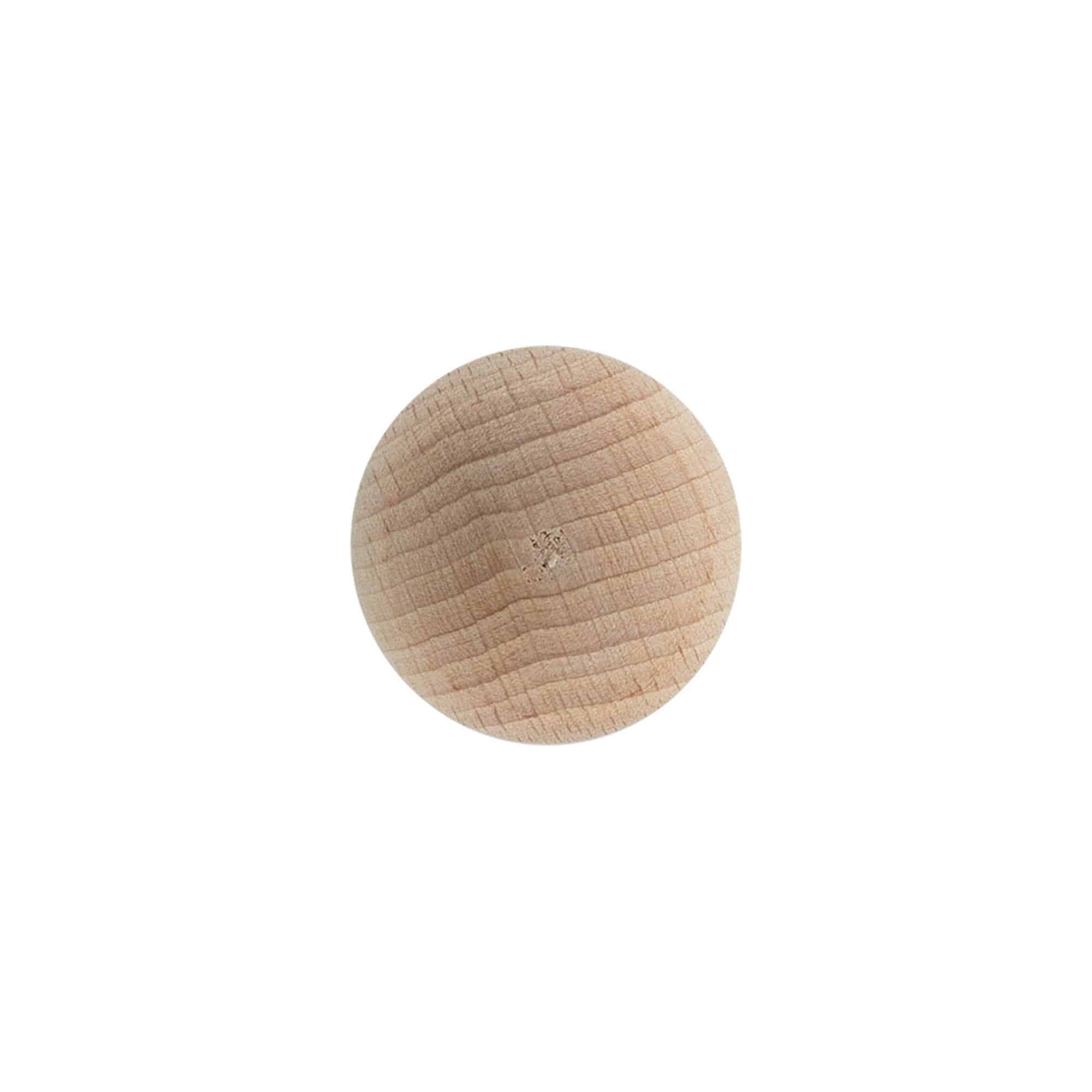 Corcho con cabeza 'Bola' de 19 mm, madera, para boca: corcho