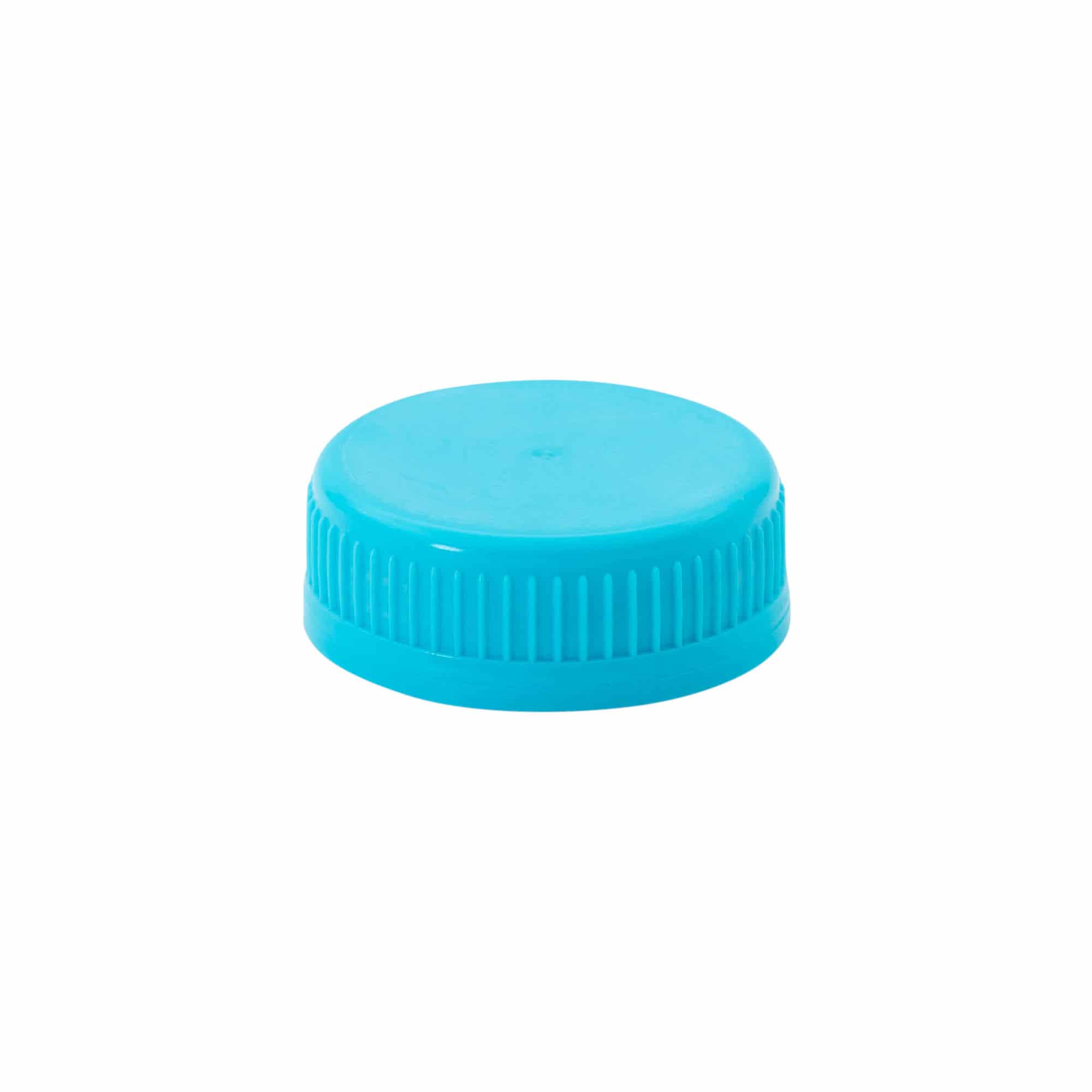 Tapón de rosca de 40 mm, plástico de PE, azul claro