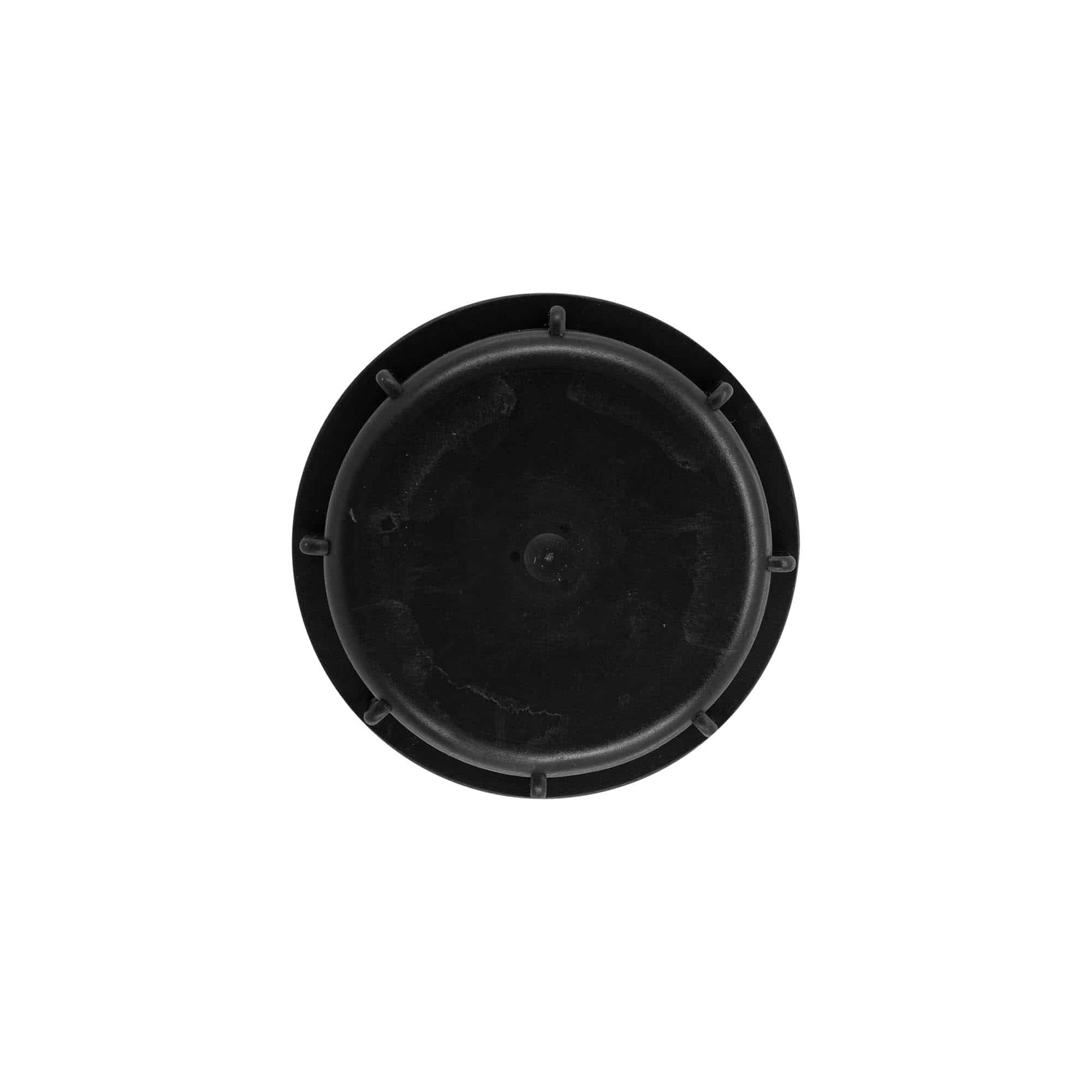 Tapón de rosca, plástico de PP, negro, para boca: ND60