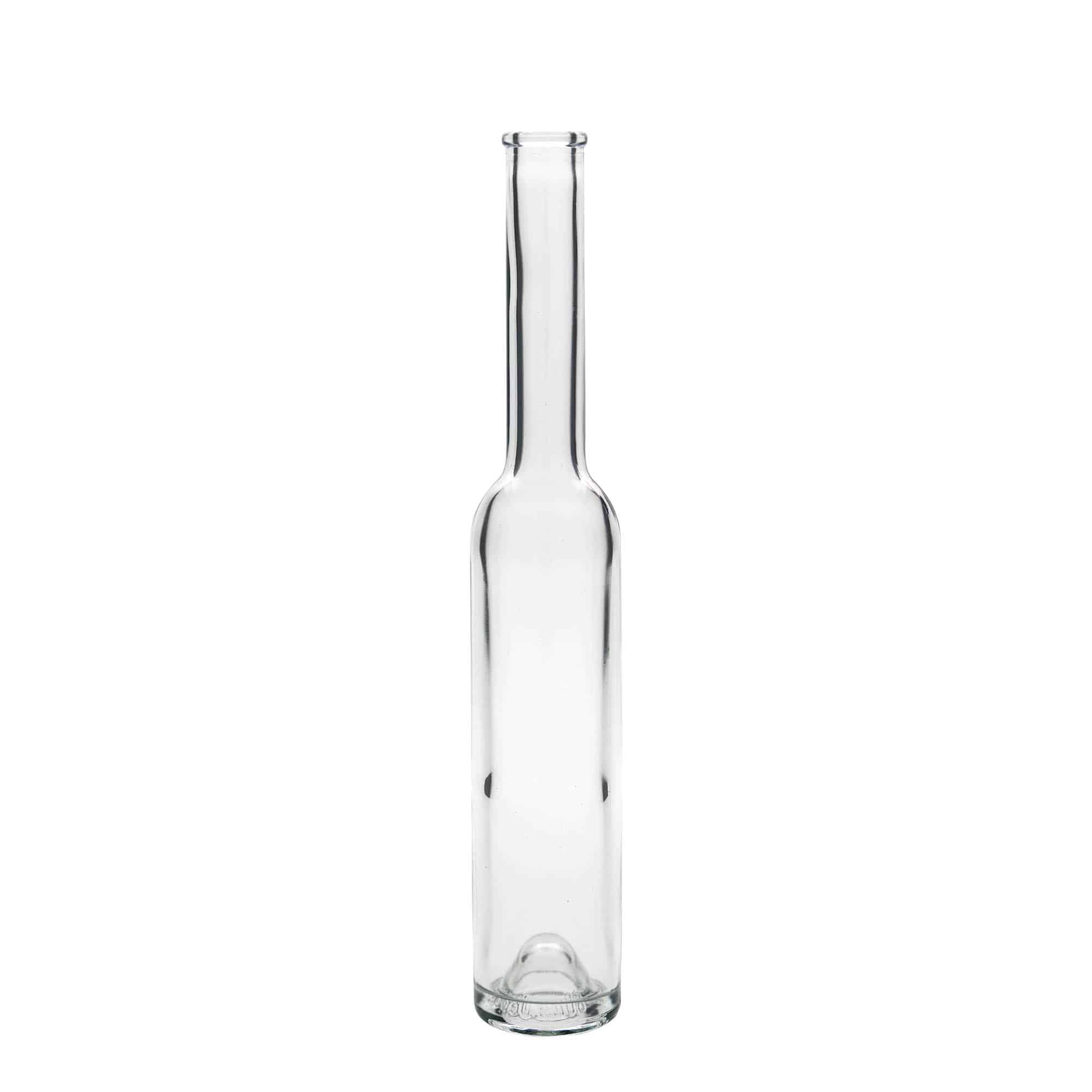 Botella de vidrio 'Platina' de 200 ml, boca: corcho
