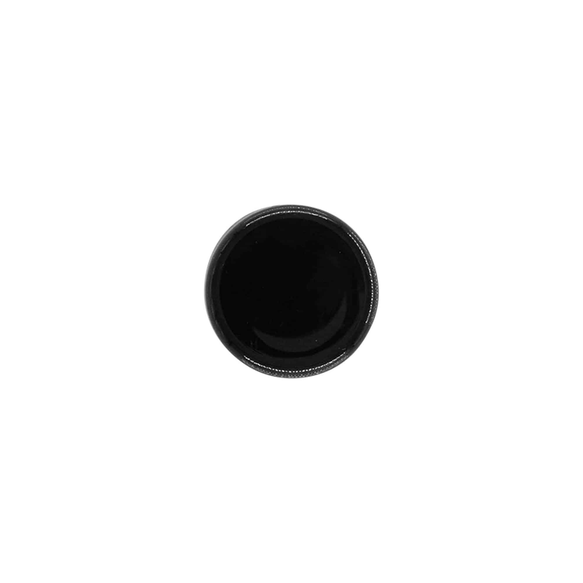 Tapón de rosca, plástico de PP, negro, para boca: GPI 20/410