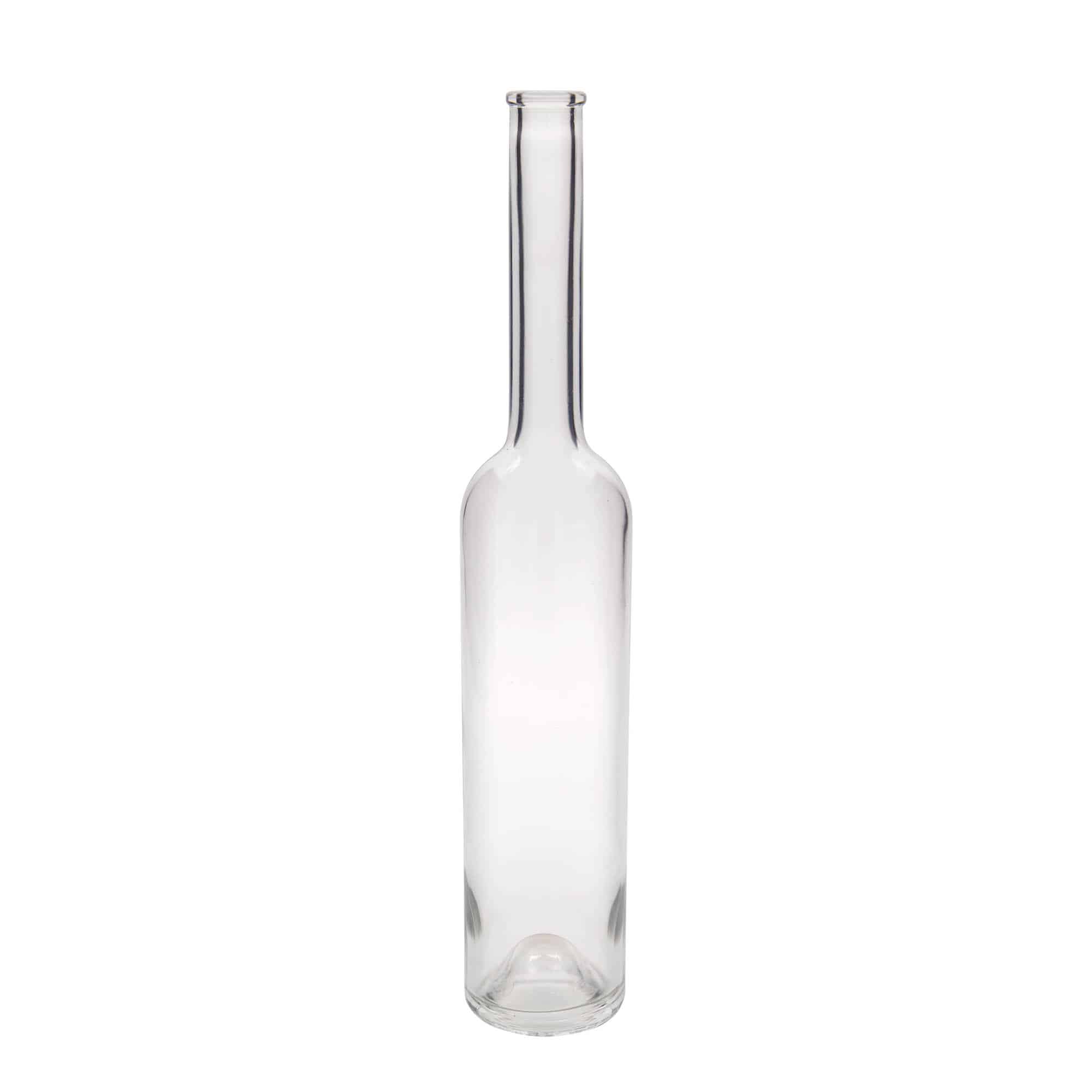 Botella de vidrio 'Platina' de 500 ml, boca: corcho