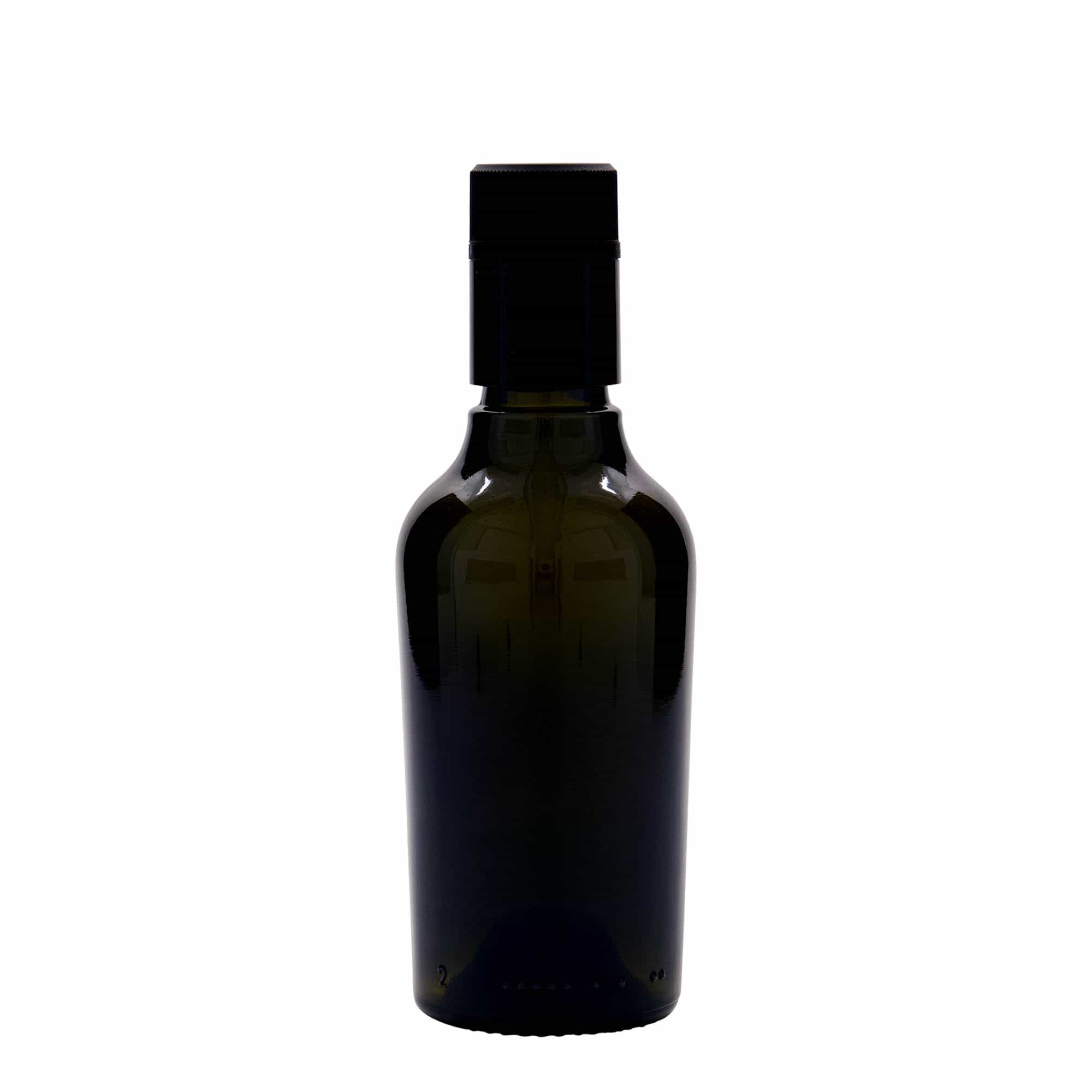 Aceitera/vinagrera 'Oleum' de 250 ml, vidrio, verde antiguo, boca: DOP