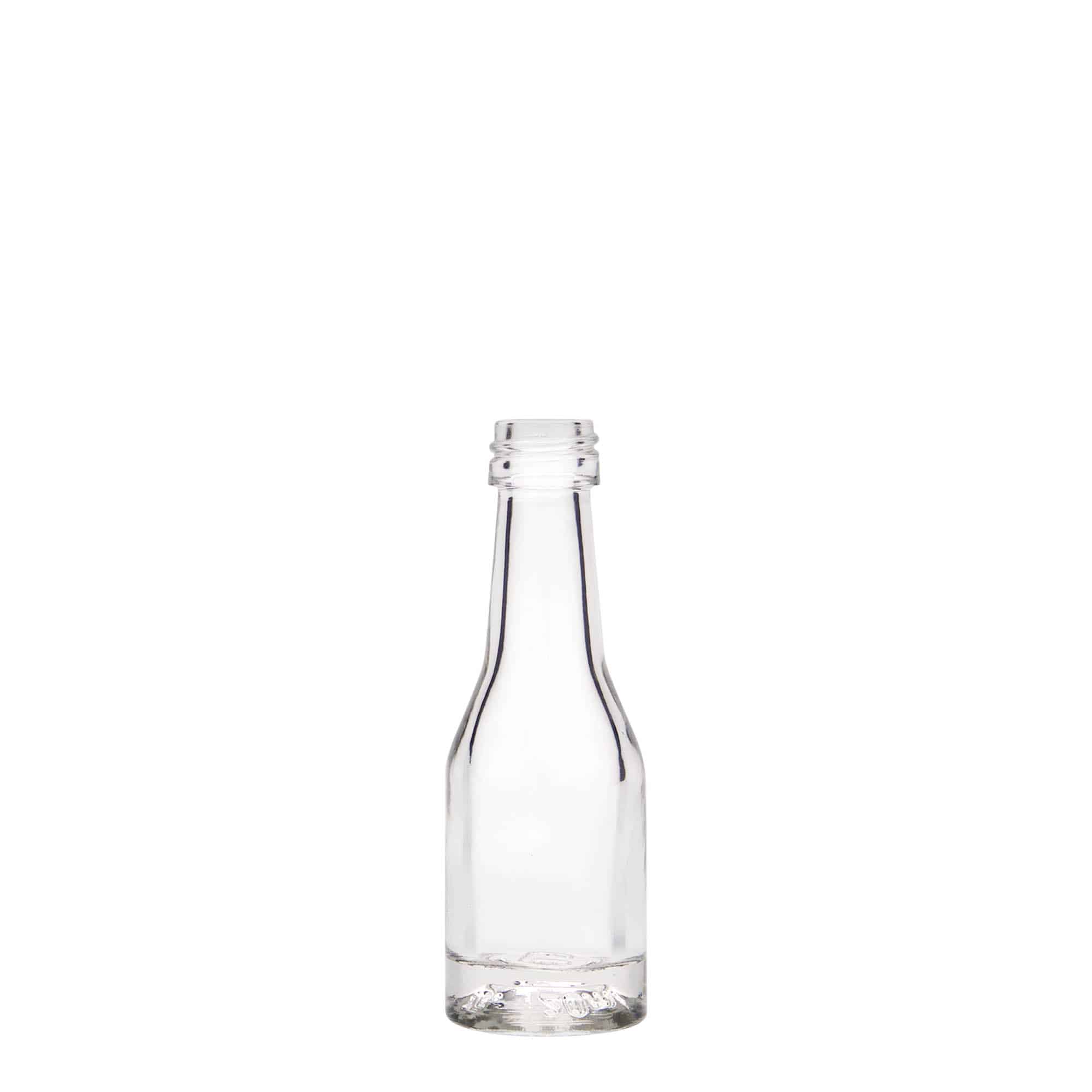 Botella de vidrio 'Weinschlegel' de 20 ml, boca: PP 18