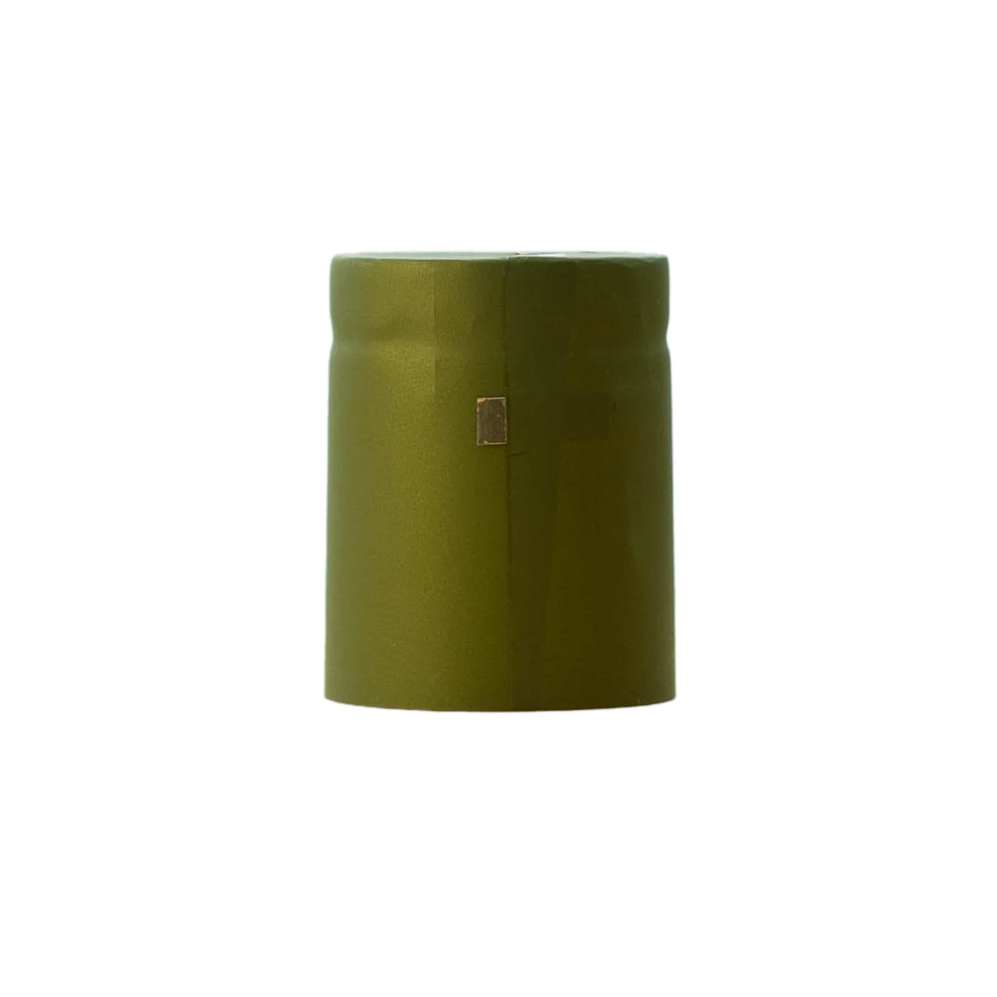 Cápsula termoencogible 32x41, plástico de PVC, verde oliva