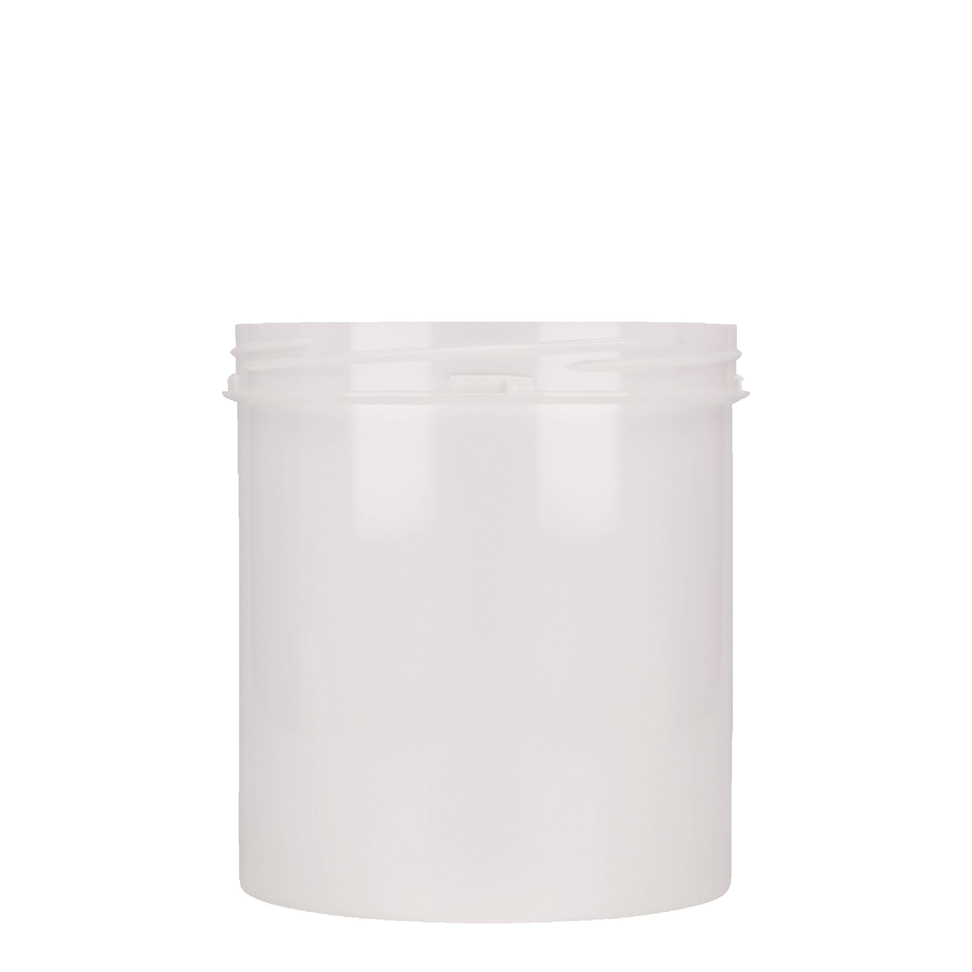Bote de plástico 'Securilock' de 1000 ml, PP, blanco, boca: tapón de rosca
