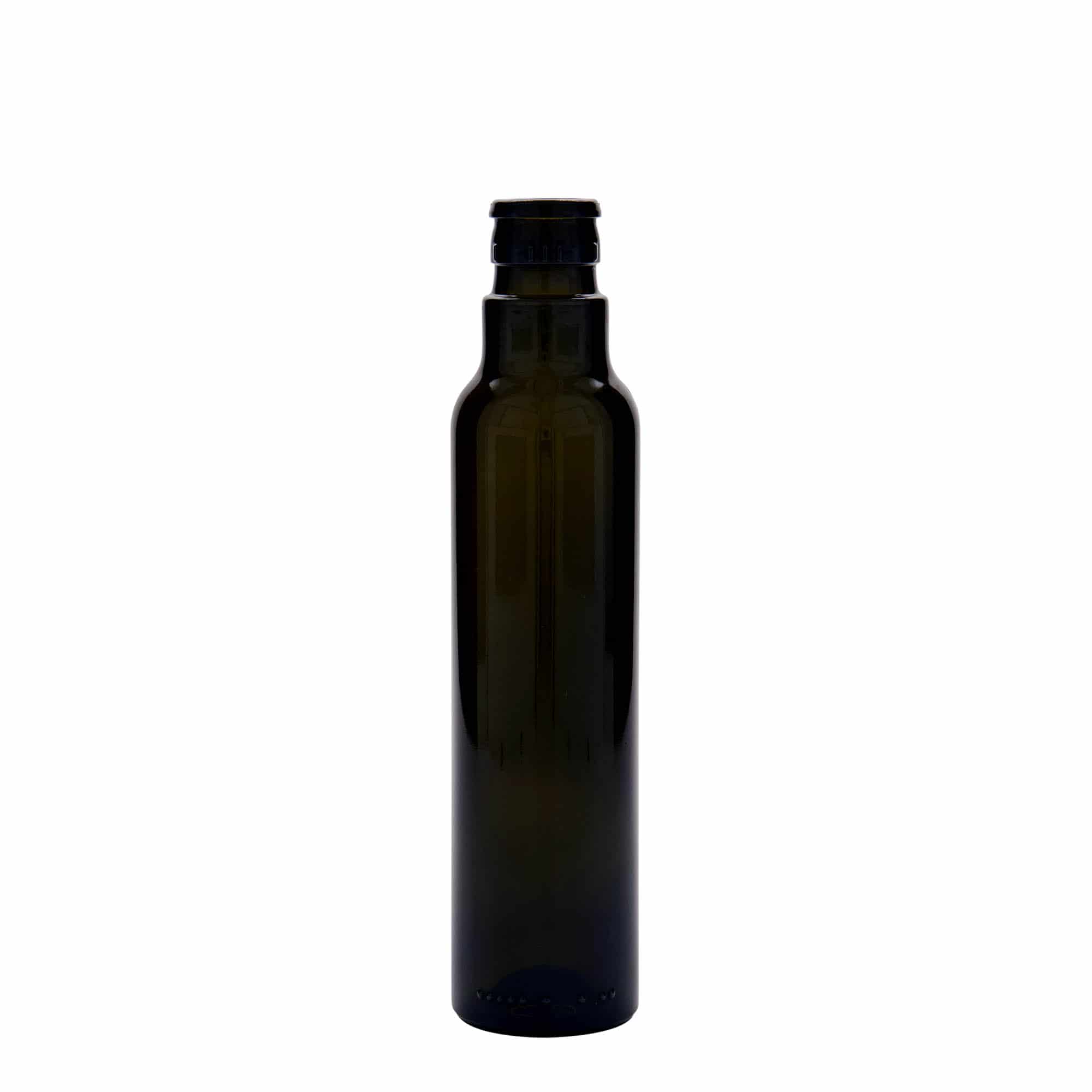 Aceitera/vinagrera 'Willy New' de 250 ml, vidrio, verde antiguo, boca: DOP