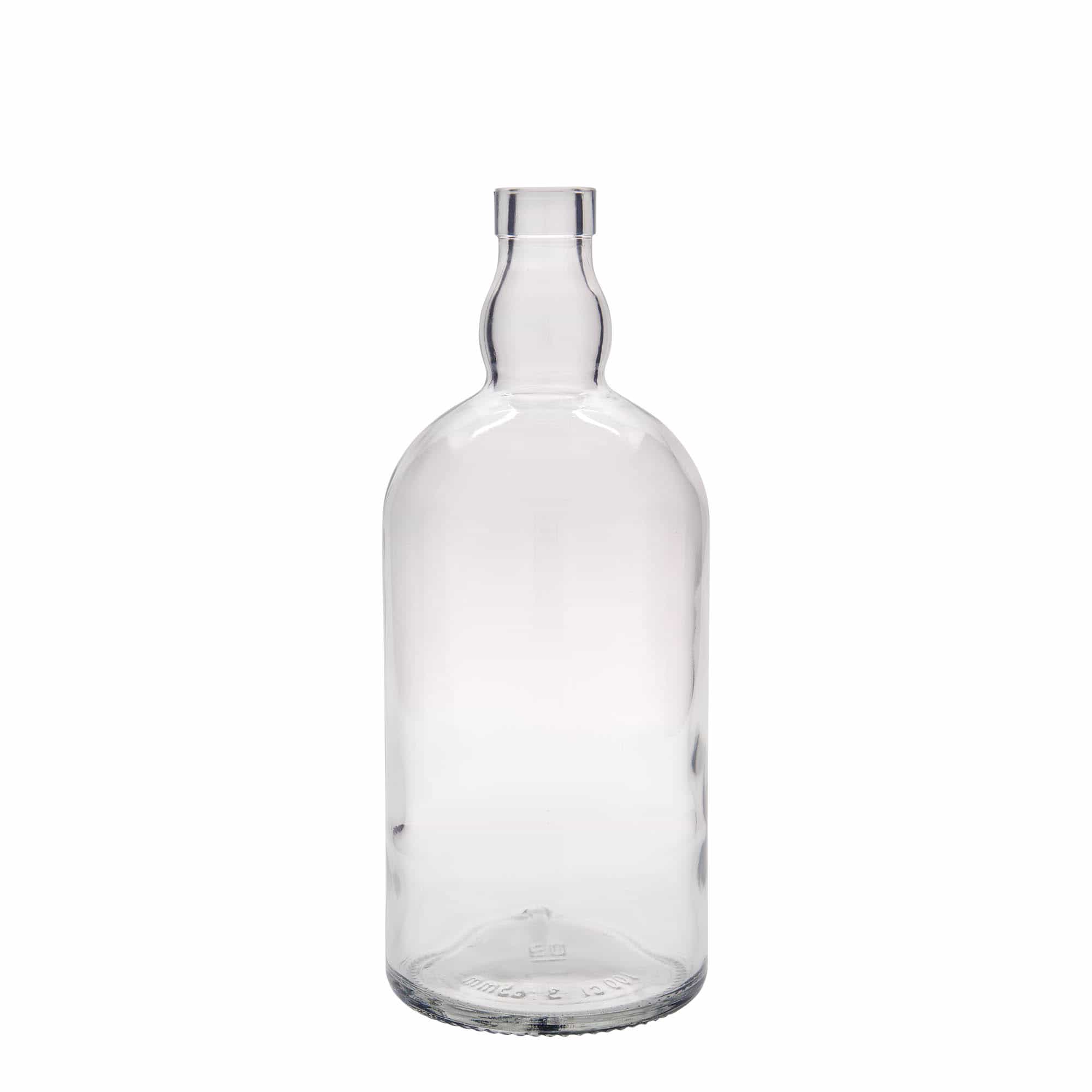Botella de vidrio 'Aberdeen' de 1000 ml, boca: corcho