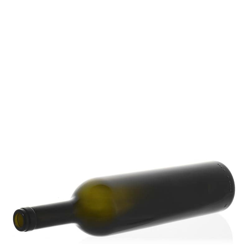 Botella de vino 'Liberty' de 750 ml, verde antiguo, boca: corcho