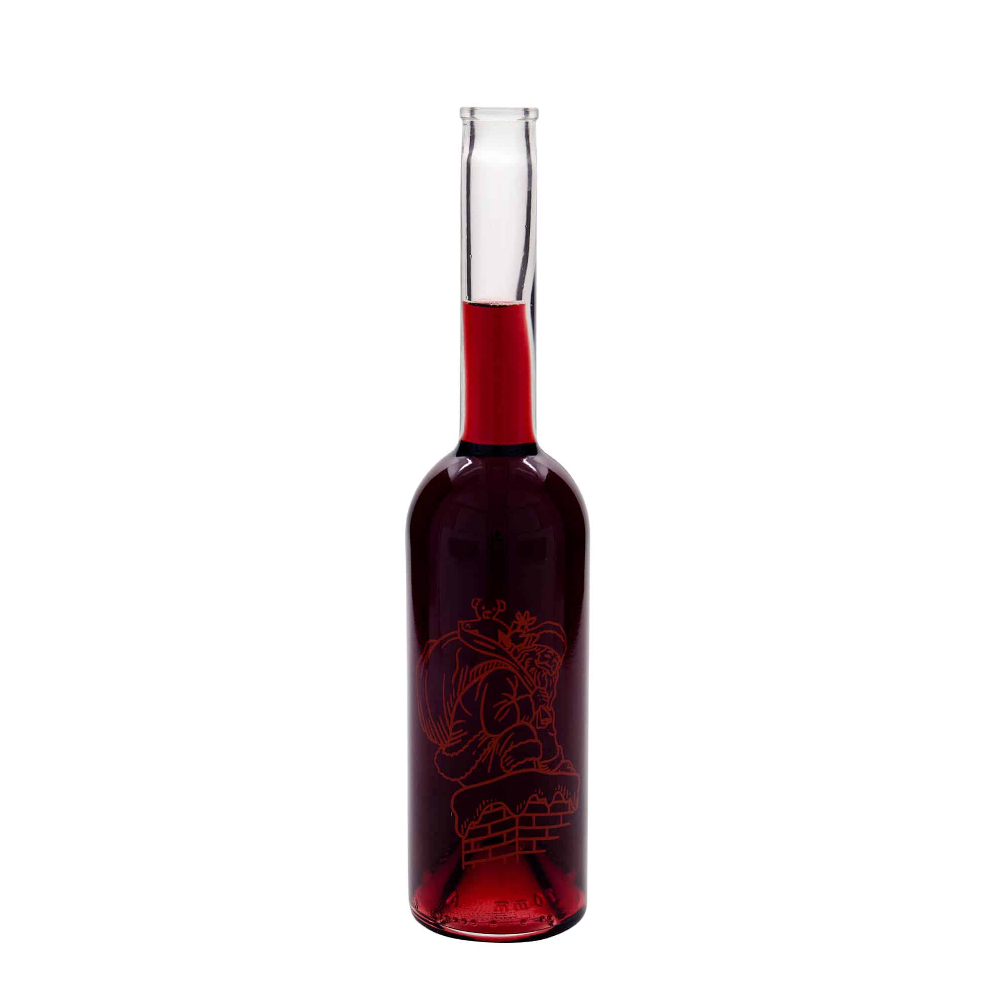 Botella de vidrio 'Opera' de 500 ml, motivo: regalos, boca: corcho