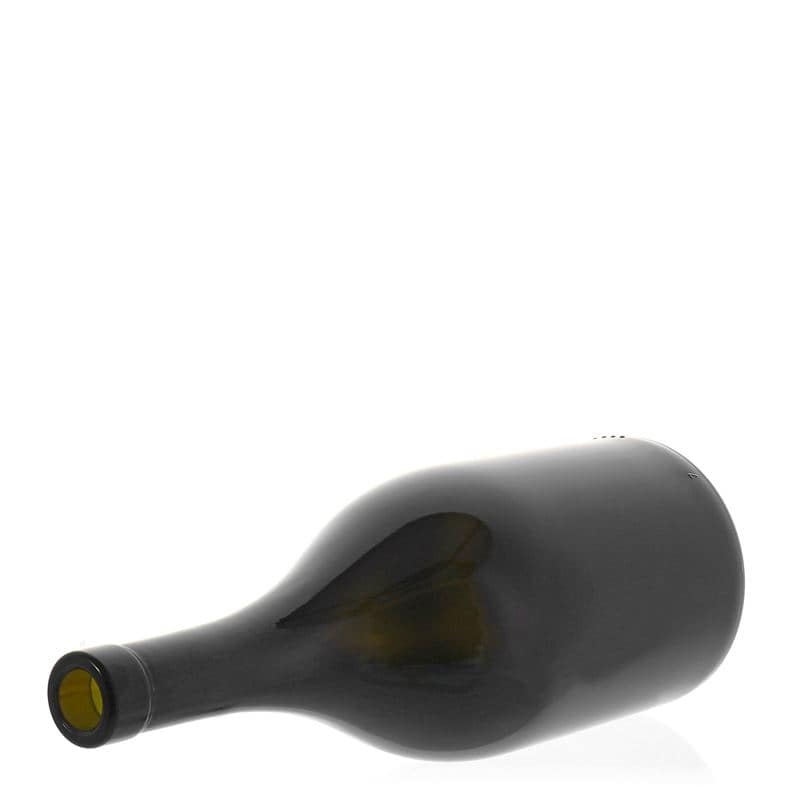 Botella de vino 'Exclusive' de 750 ml, verde antiguo, boca: corcho