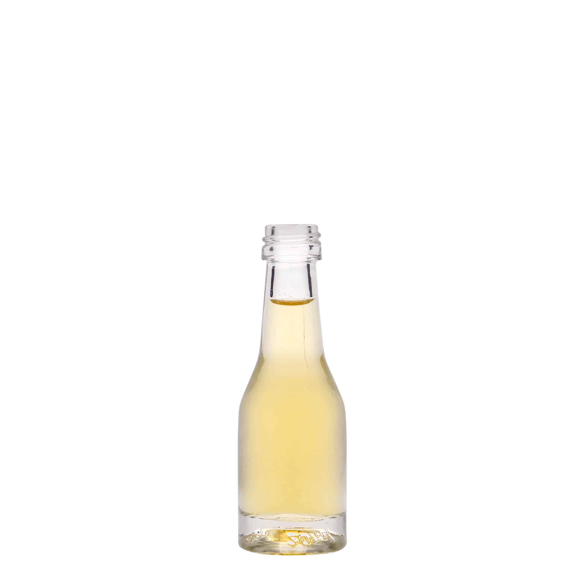 Botella de vidrio 'Weinschlegel' de 20 ml, boca: PP 18