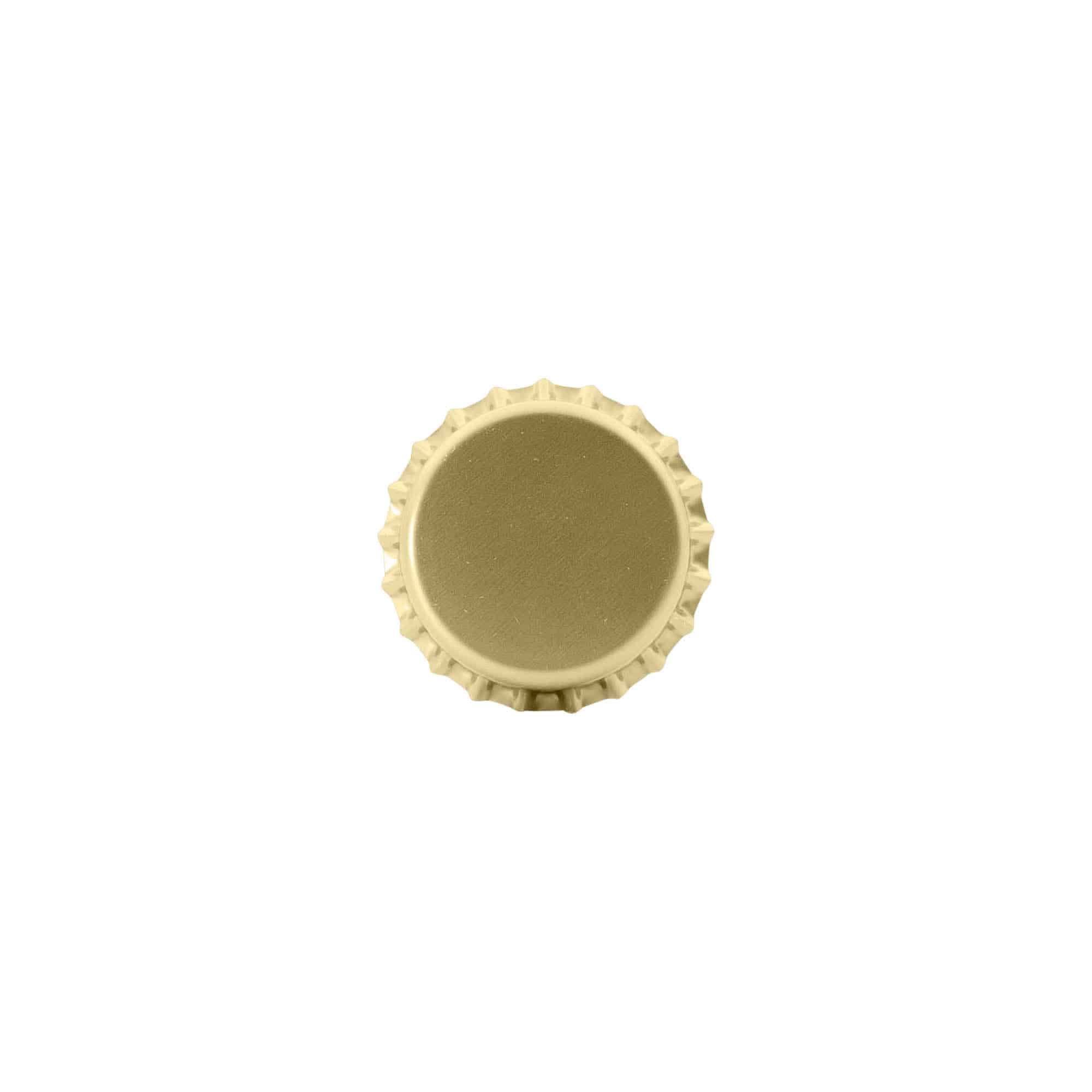 Chapas de cerveza de 26 mm, metal, dorado