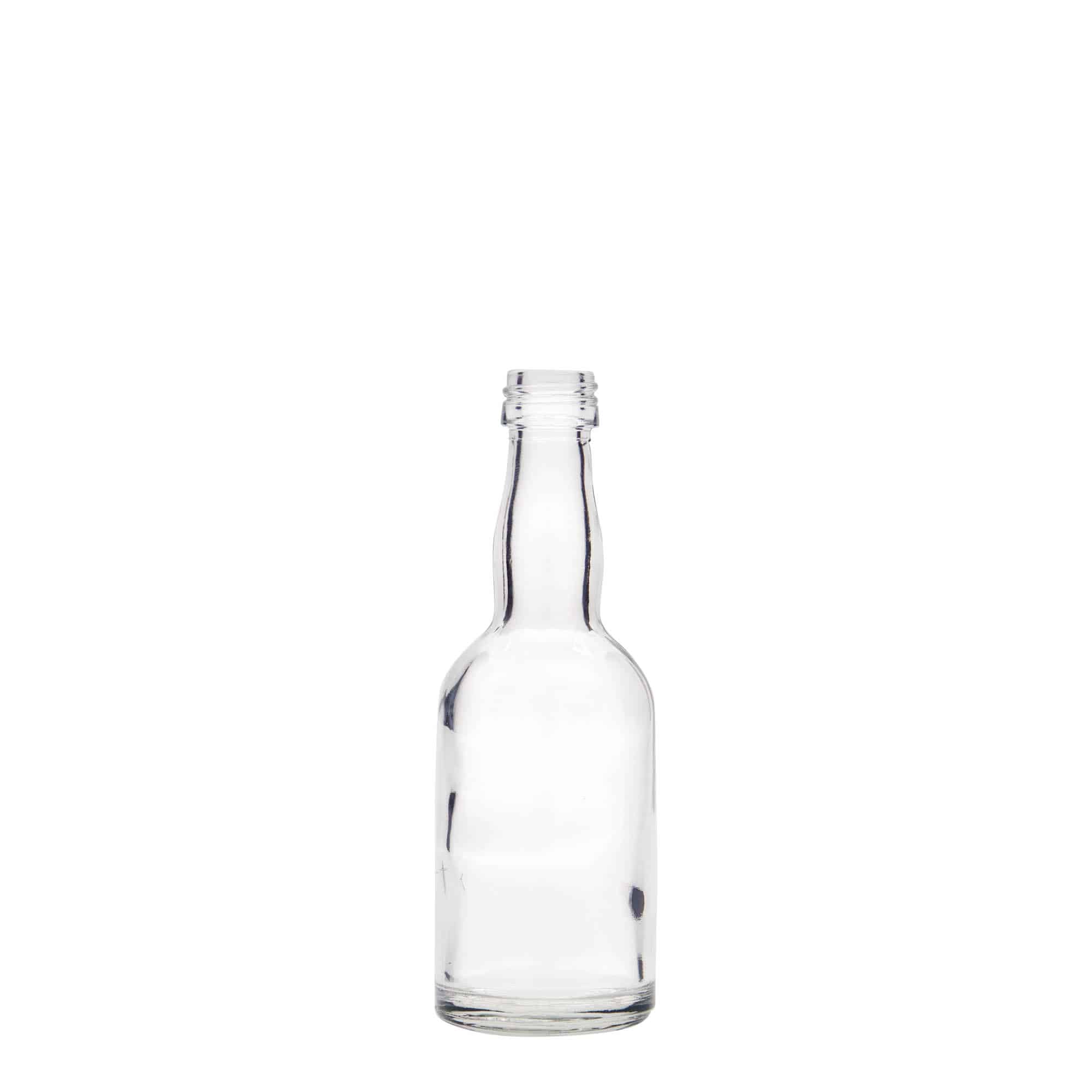 Botella de vidrio 'Proba' de 50 ml, boca: PP 18