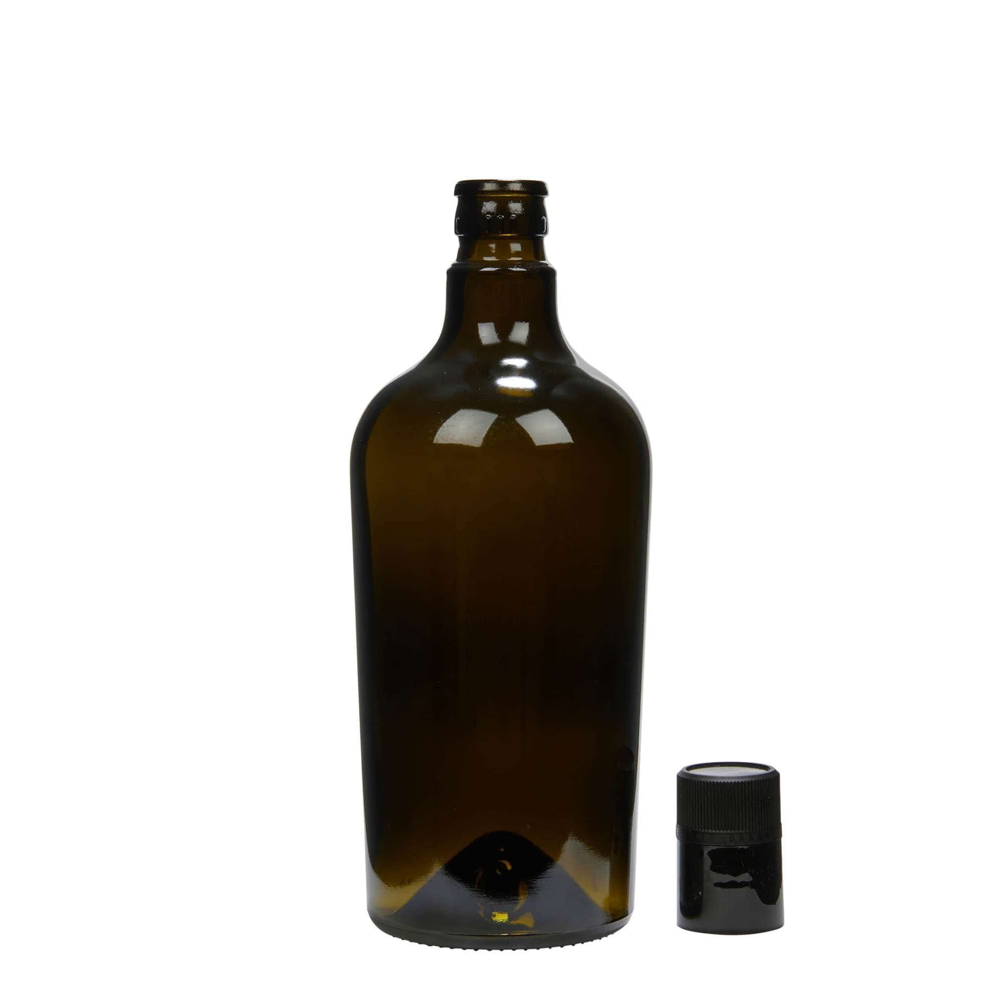 Aceitera/vinagrera 'Oleum' de 750 ml, vidrio, verde antiguo, boca: DOP