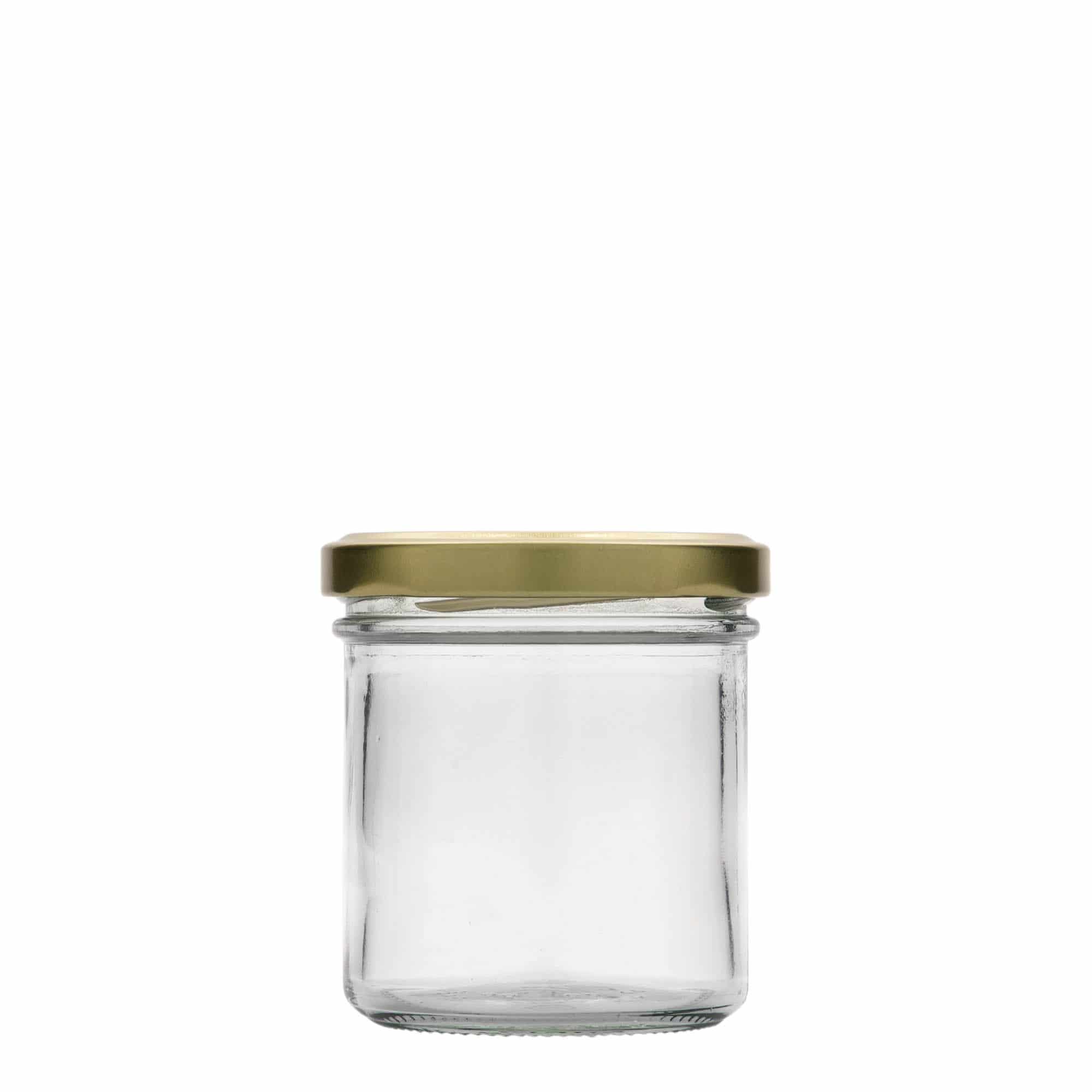 Tarro de vidrio cilíndrico alto de 165 ml, boca: Twist-Off (TO 66)