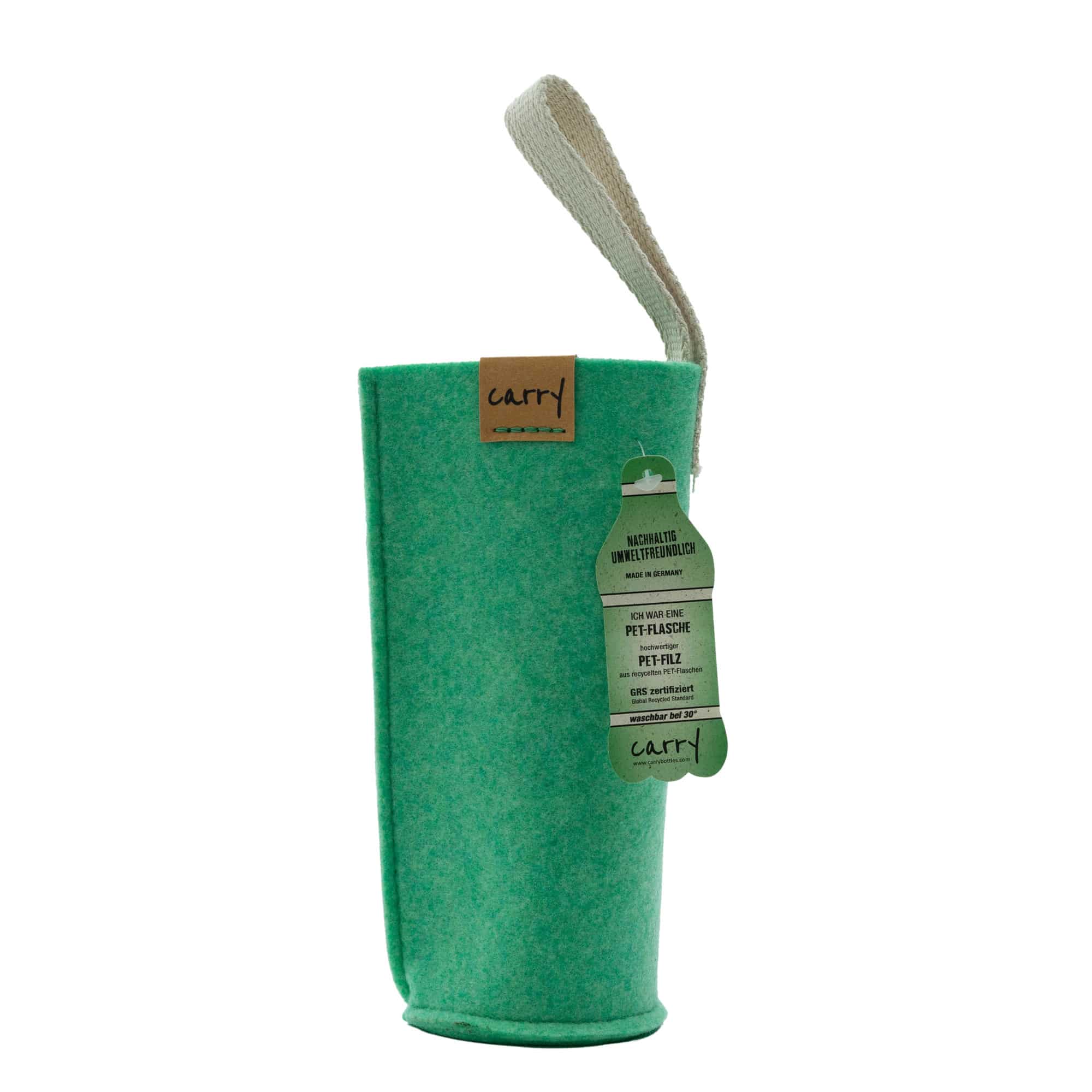 Funda para botella 'CARRY Sleeve', textil, verde menta