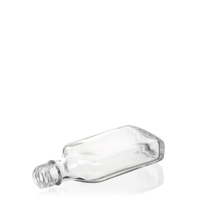 Botella de bolsillo de 40 ml, rectangular, boca: PP 18