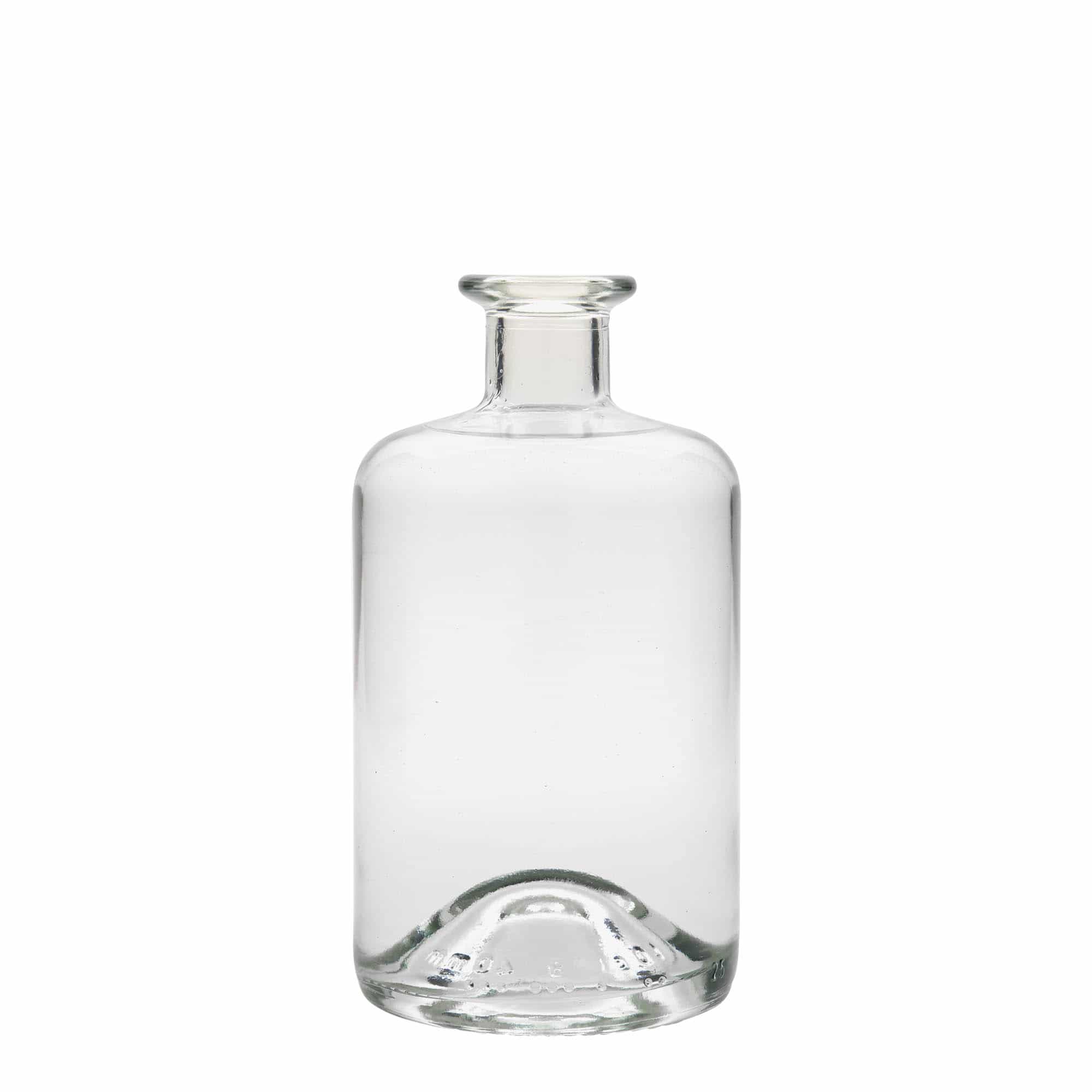 Botella de vidrio de farmacia de 500 ml, boca: corcho