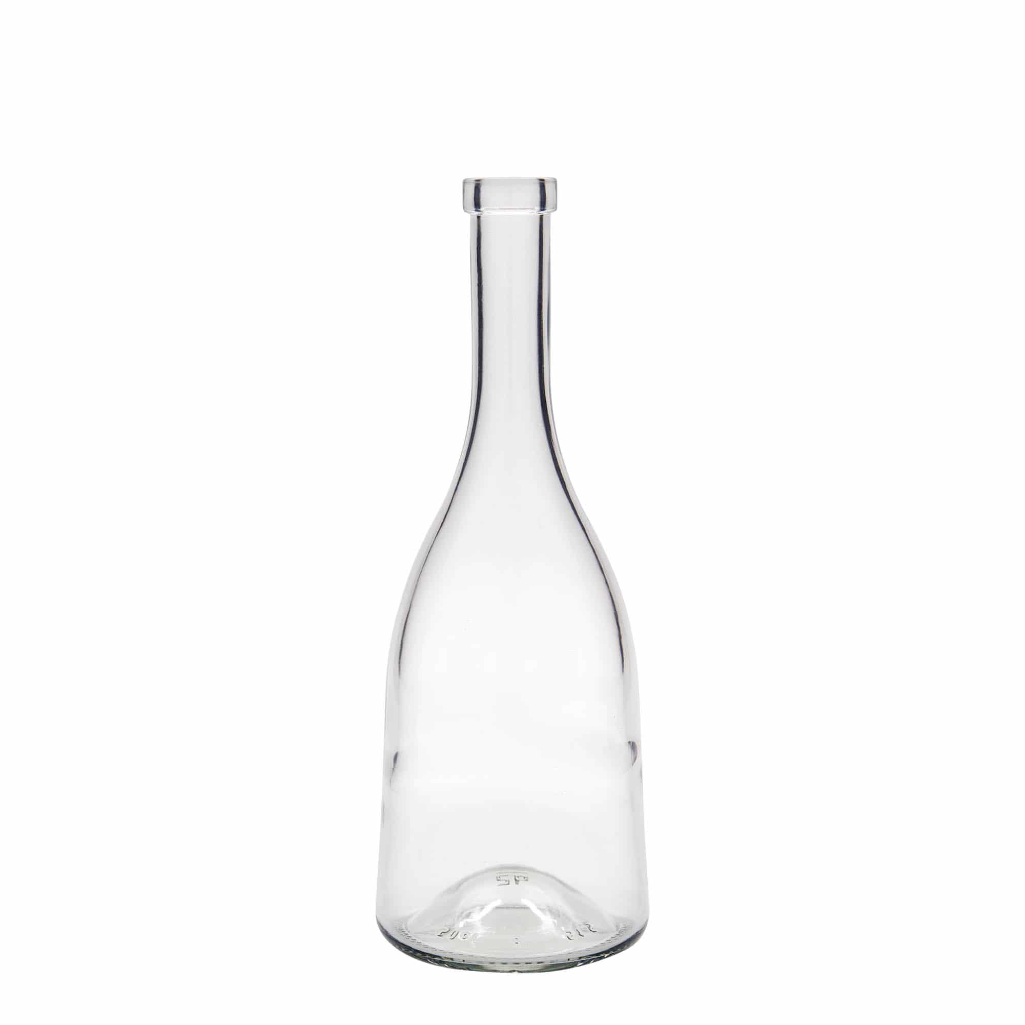 Botella de vidrio 'Rustica' de 500 ml, boca: corcho