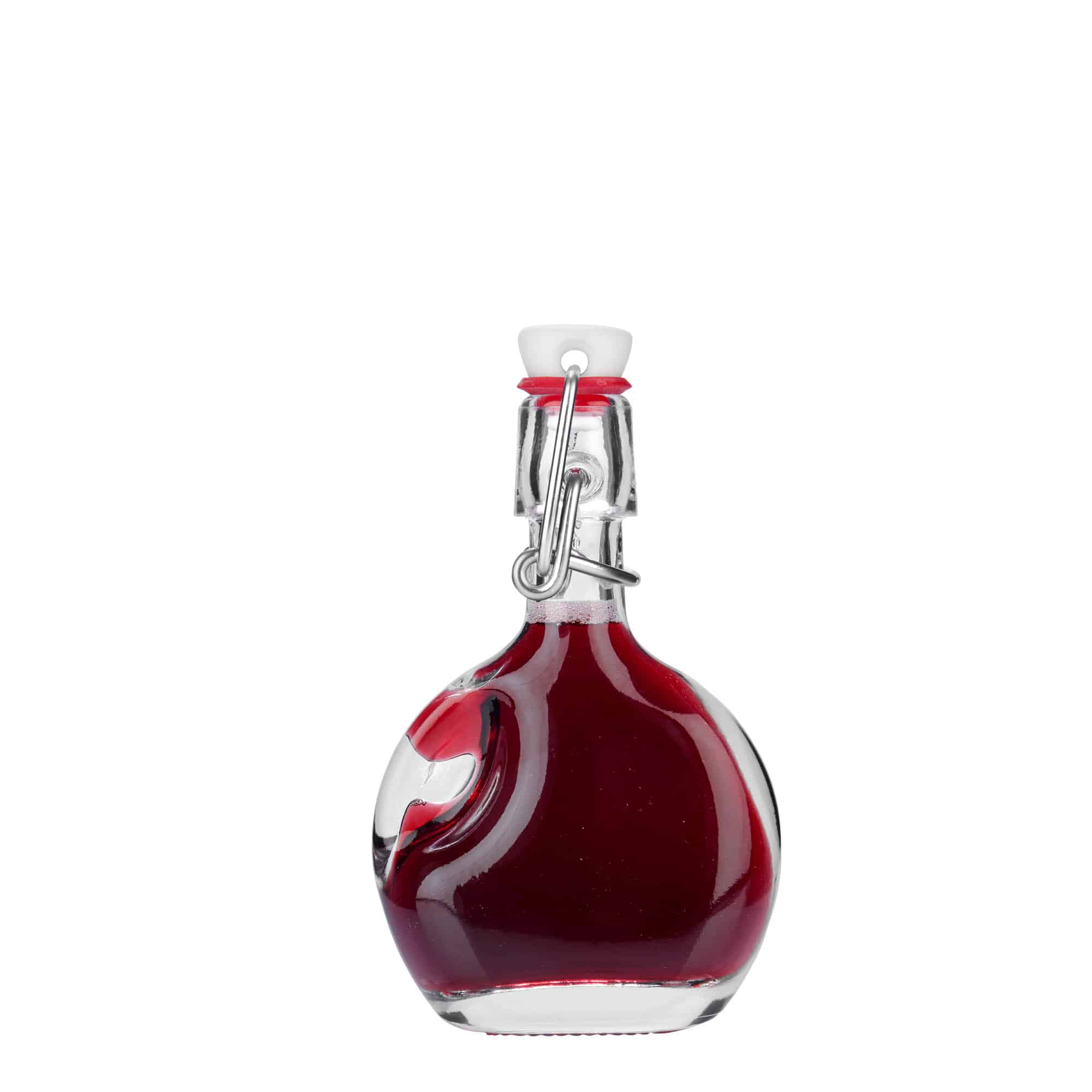 Botella de vidrio 'Lukas' de 40 ml, ovalada, boca: tapón mecánico