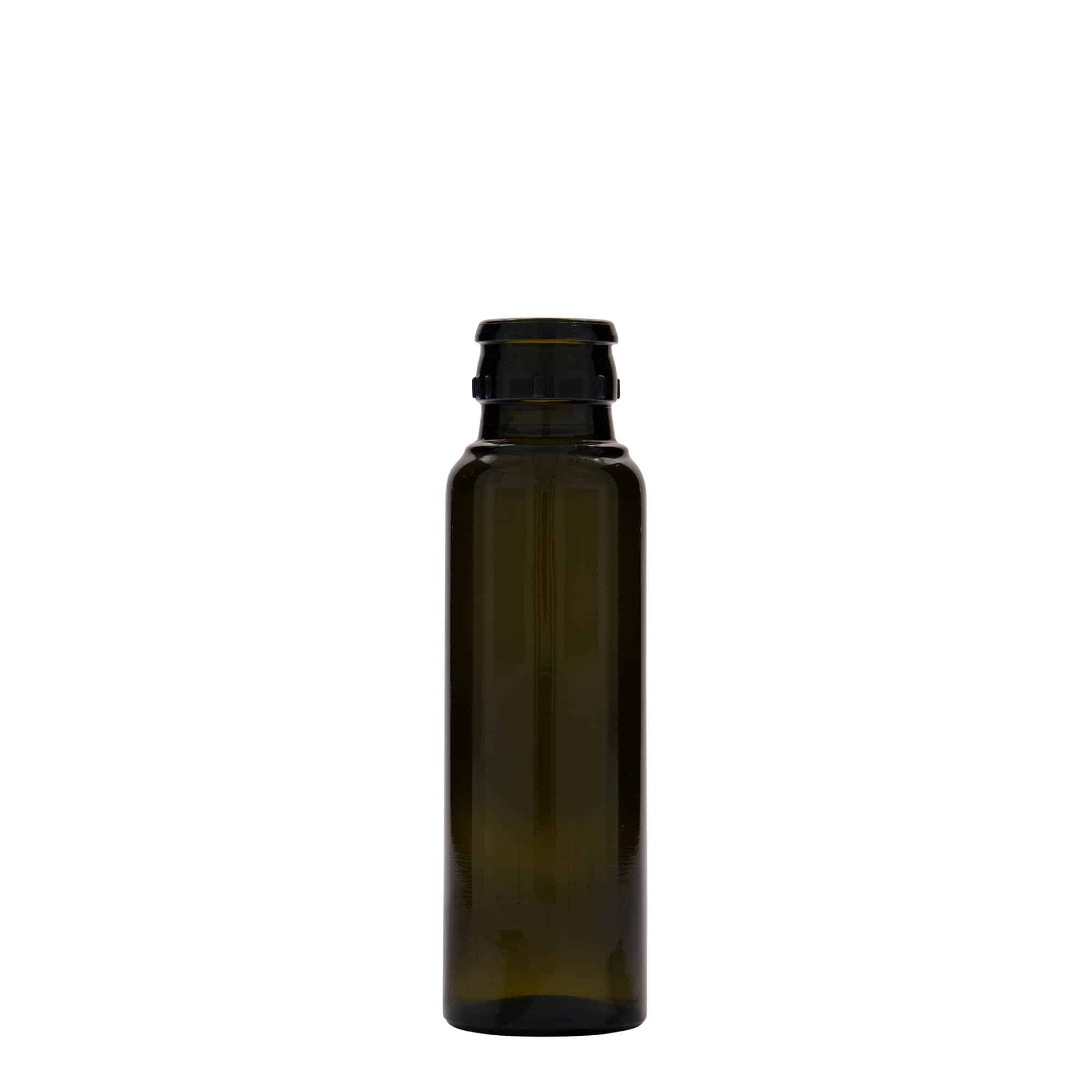 Aceitera/vinagrera 'Willy New' de 100 ml, vidrio, verde antiguo, boca: DOP