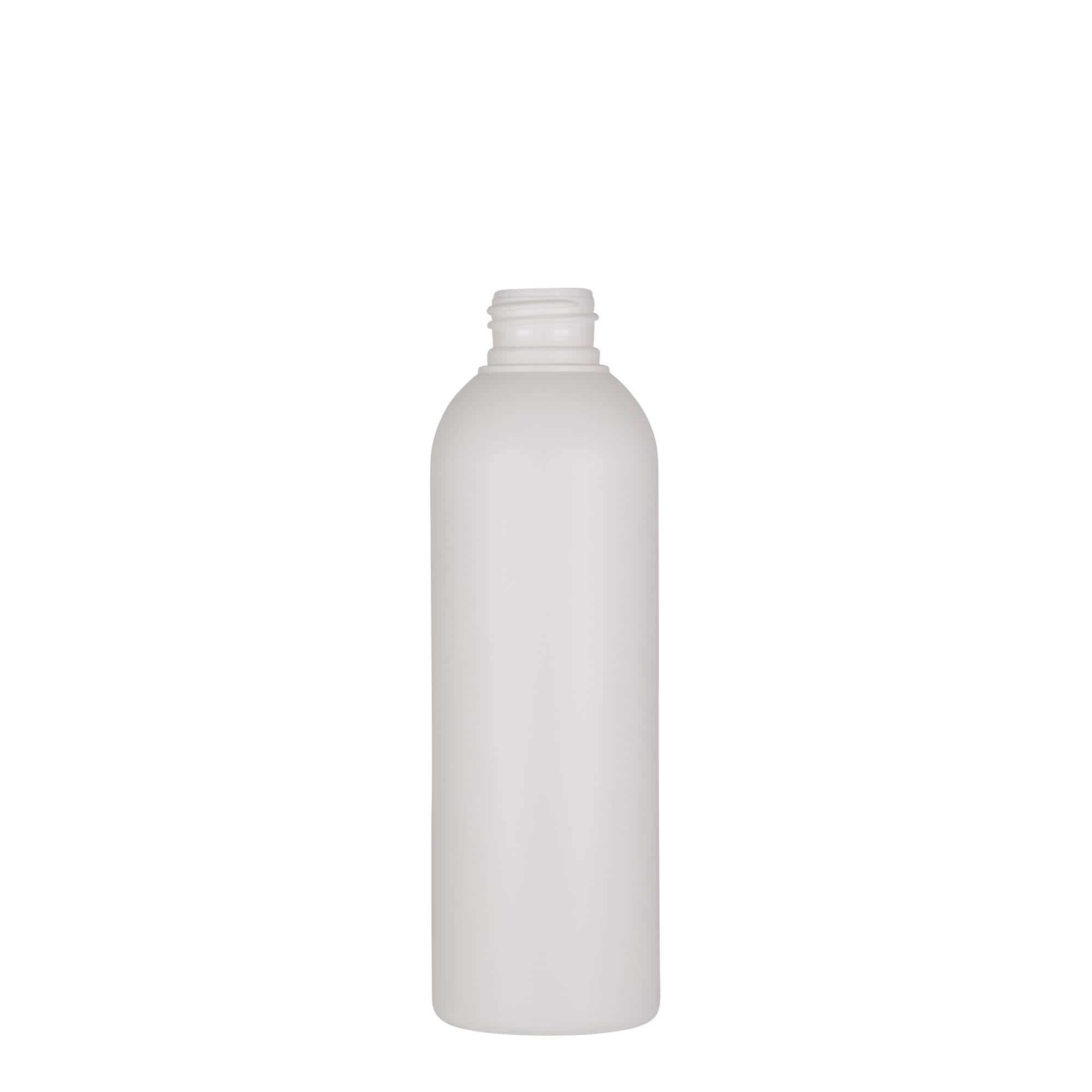 Botella de plástico 'Tuffy' de 200 ml, HDPE, blanco, boca: GPI 24/410
