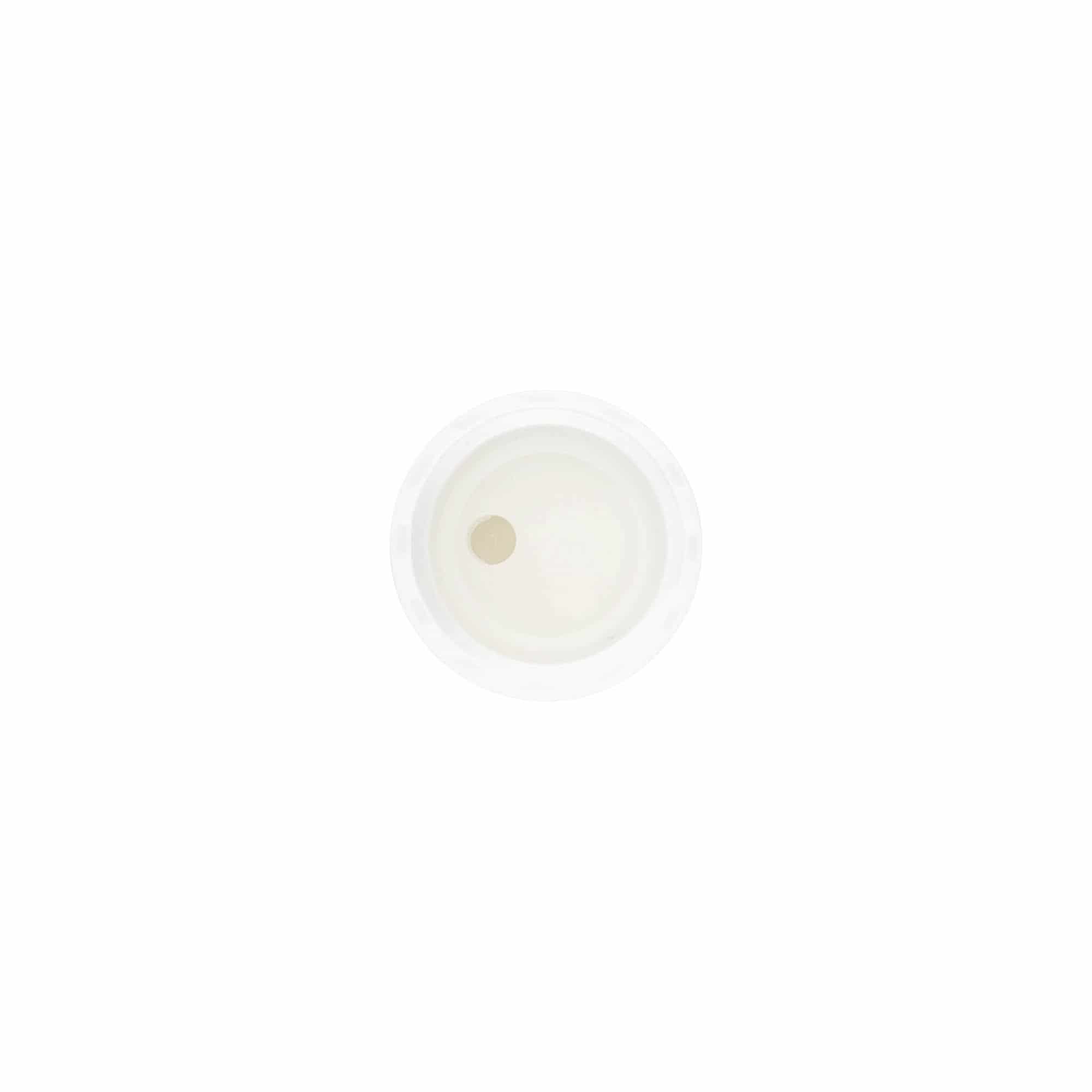 Tapón de rosca 'Disc Top', plástico de PP, blanco, para boca: GPI 20/410