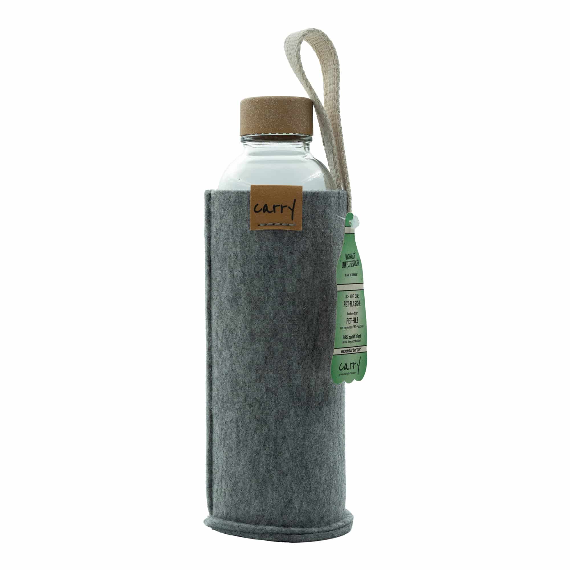 Funda para botella 'CARRY Sleeve', textil, gris