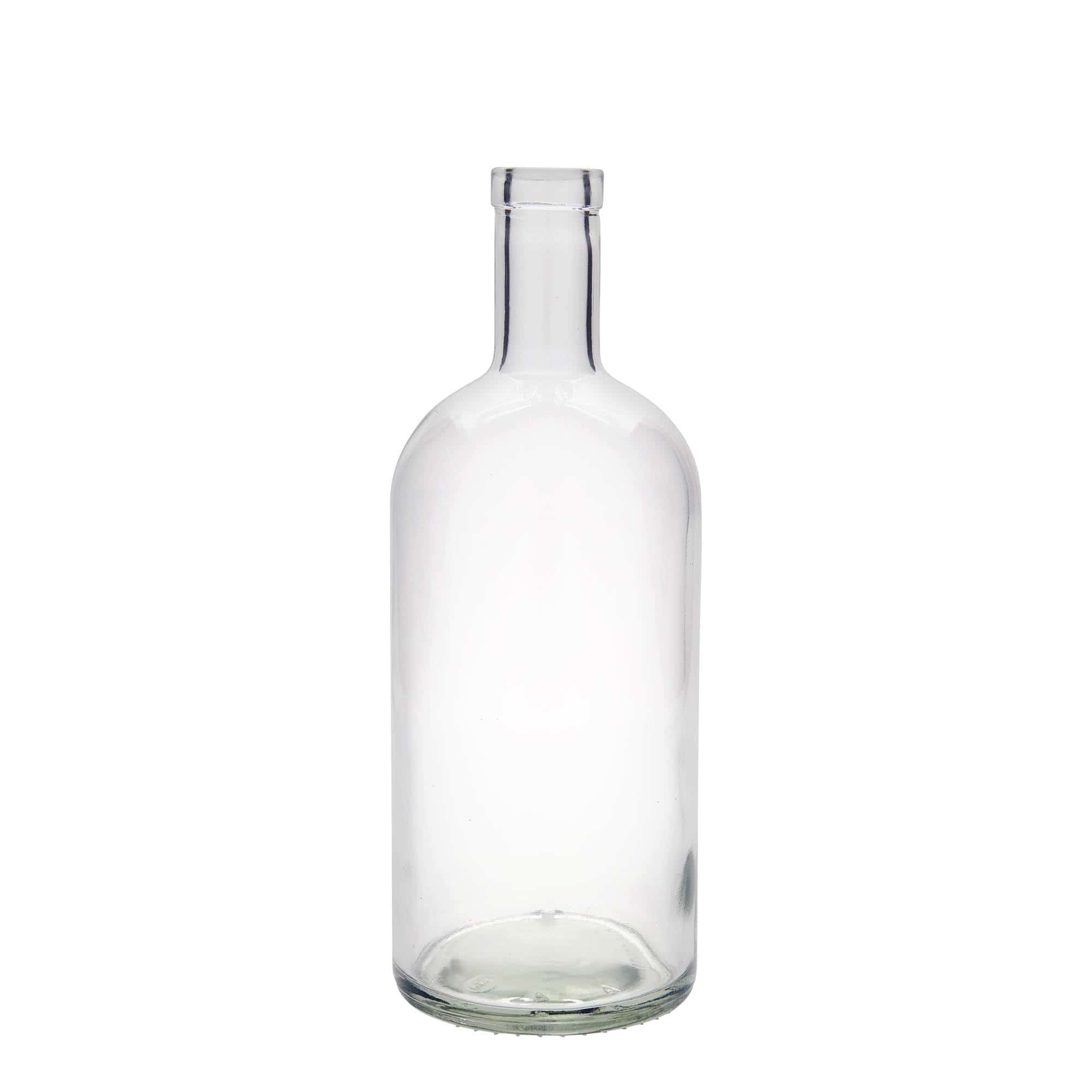 Botella de vidrio 'Gerardino' de 1000 ml, boca: corcho