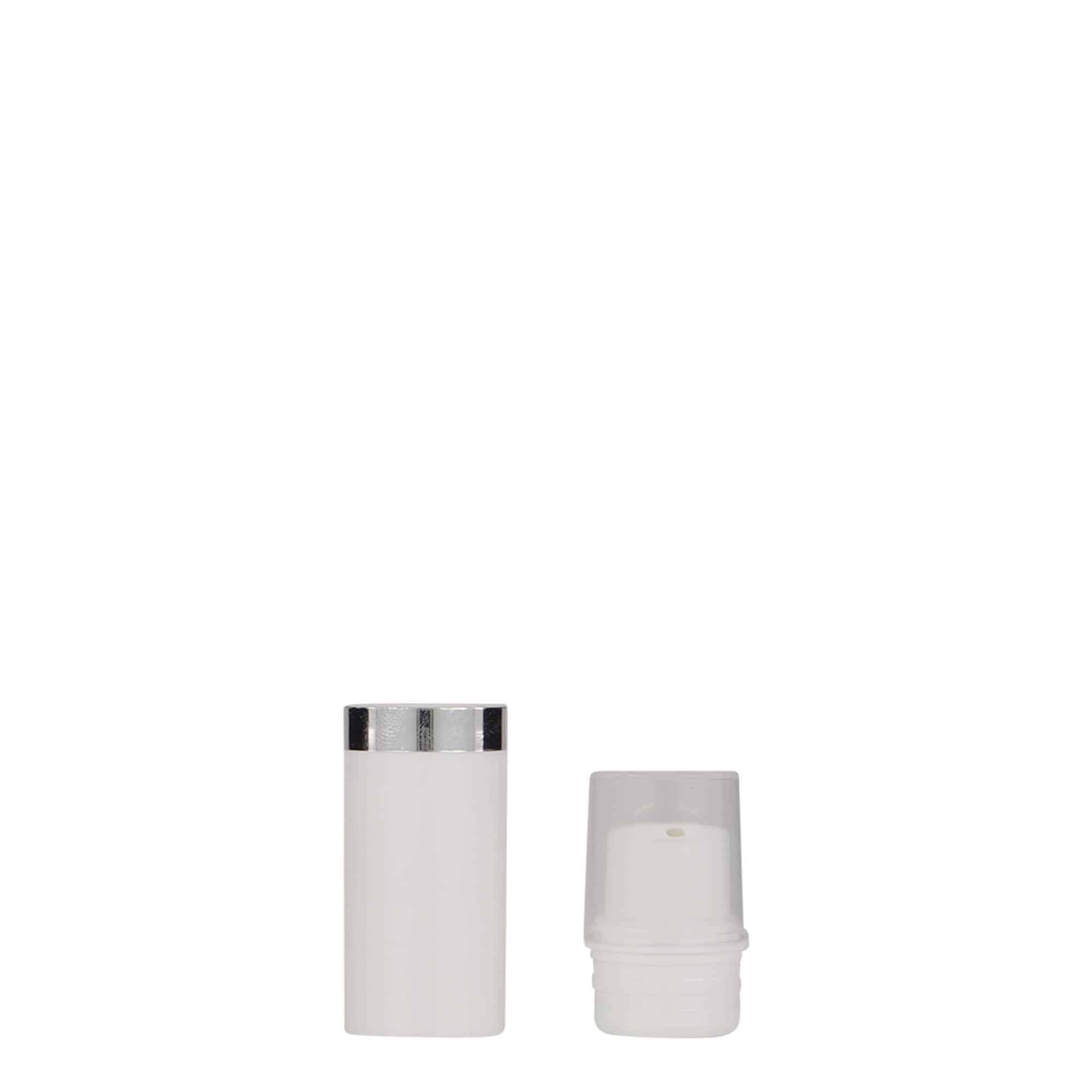 Dispensador Airless 'Nano' de 5 ml, plástico de PP, blanco