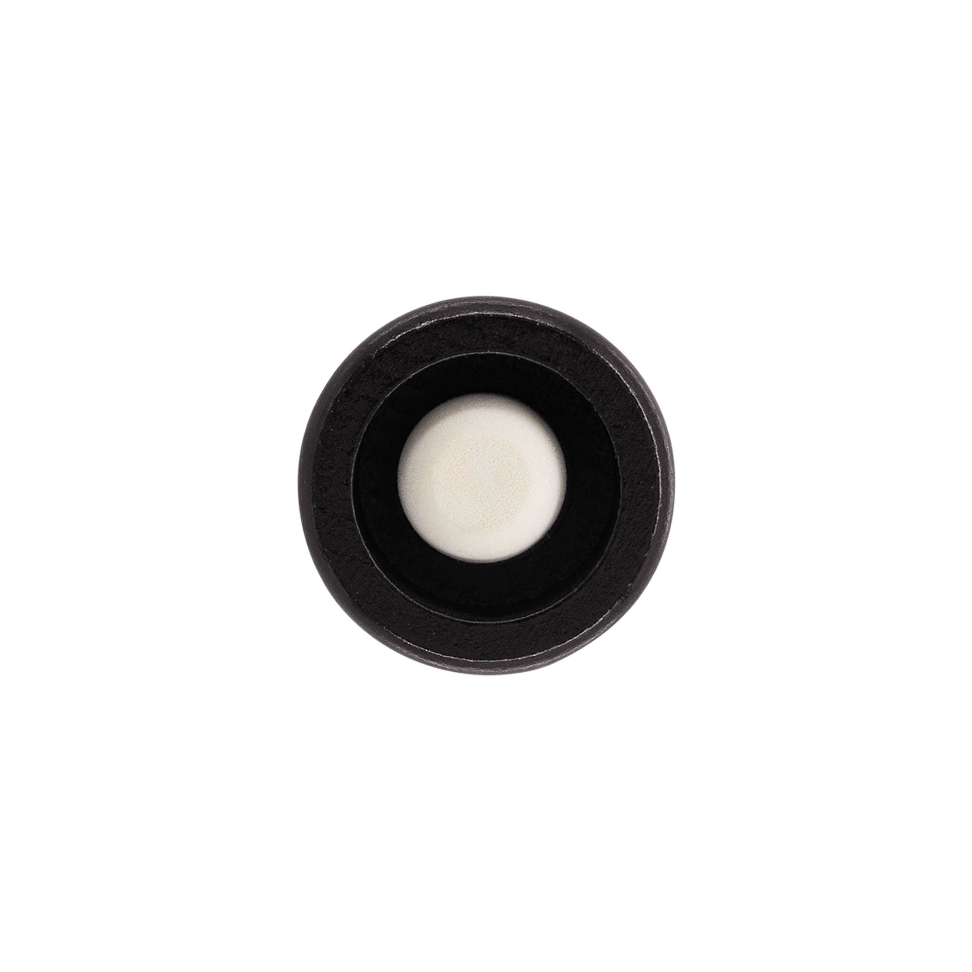 Corcho con cabeza de 19 mm, madera, negro, para boca: corcho