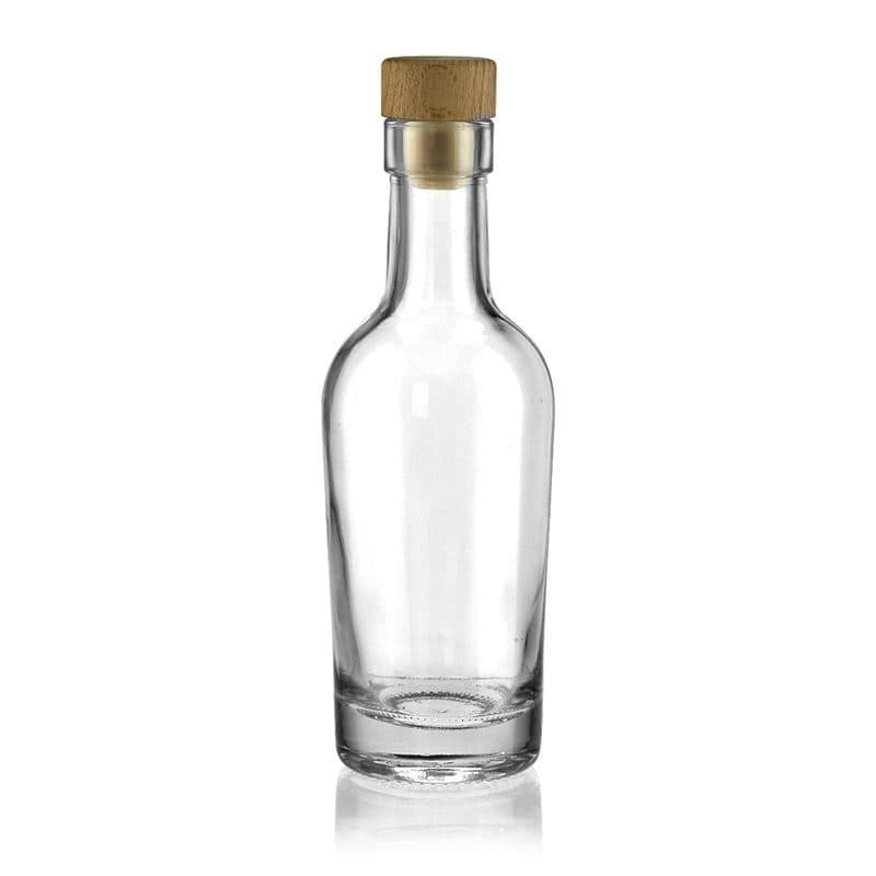 Botella de vidrio 'Pepe' de 200 ml, boca: corcho