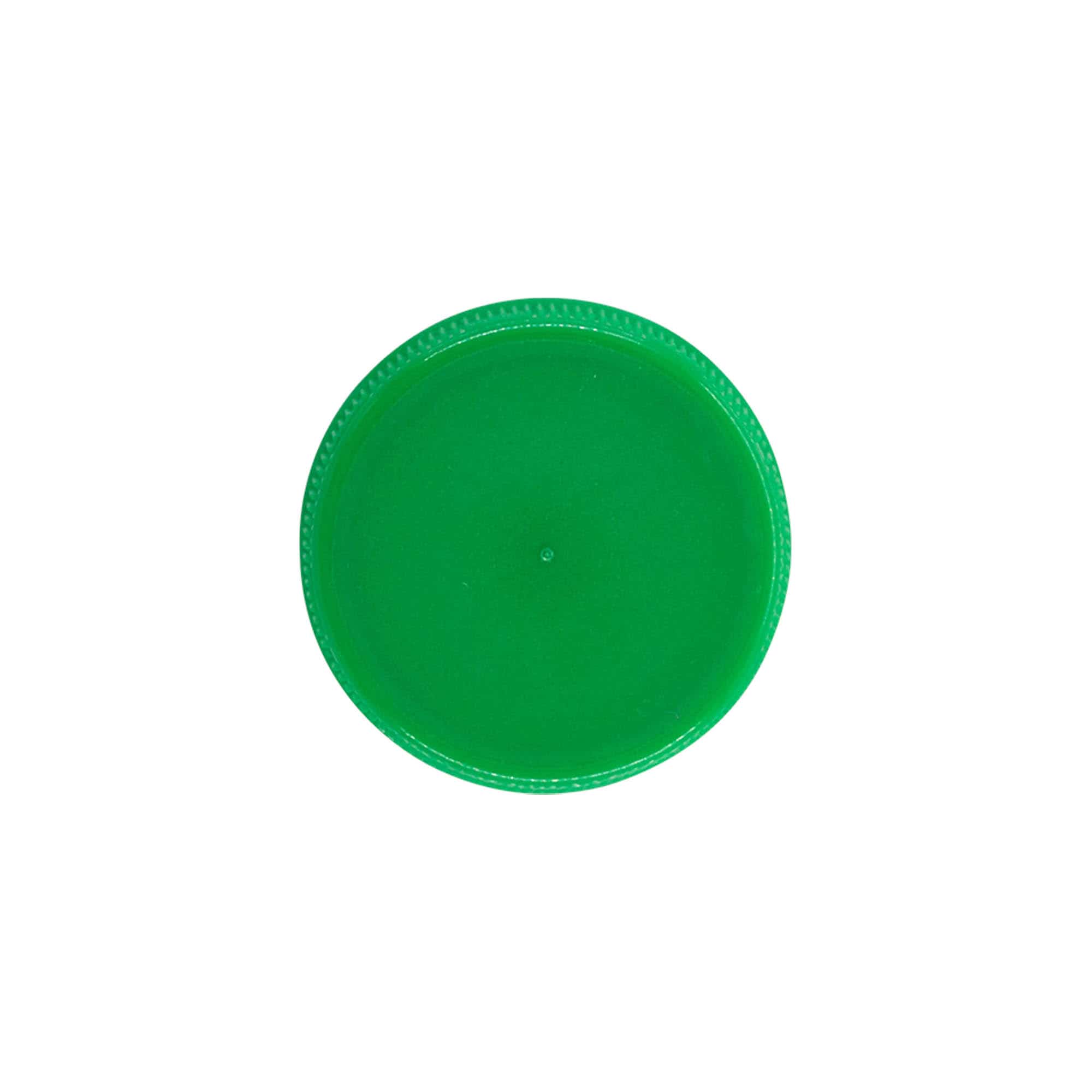 Tapón de rosca de dos entradas, plástico de PE, verde, para boca: PET 38 mm